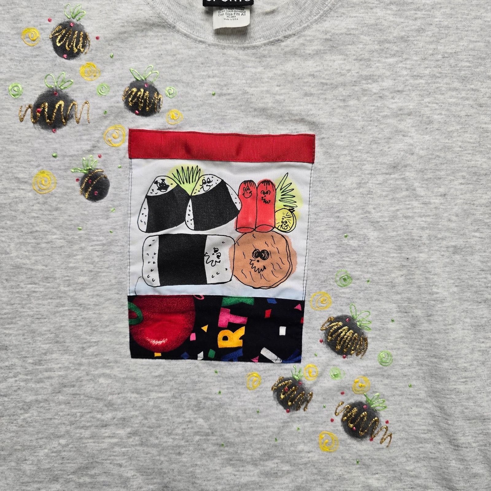 Vintage Vintage Art Cropped Bento Box Japenese Lunch Applique L Tee Size L / US 10 / IT 46 - 2 Thumbnail