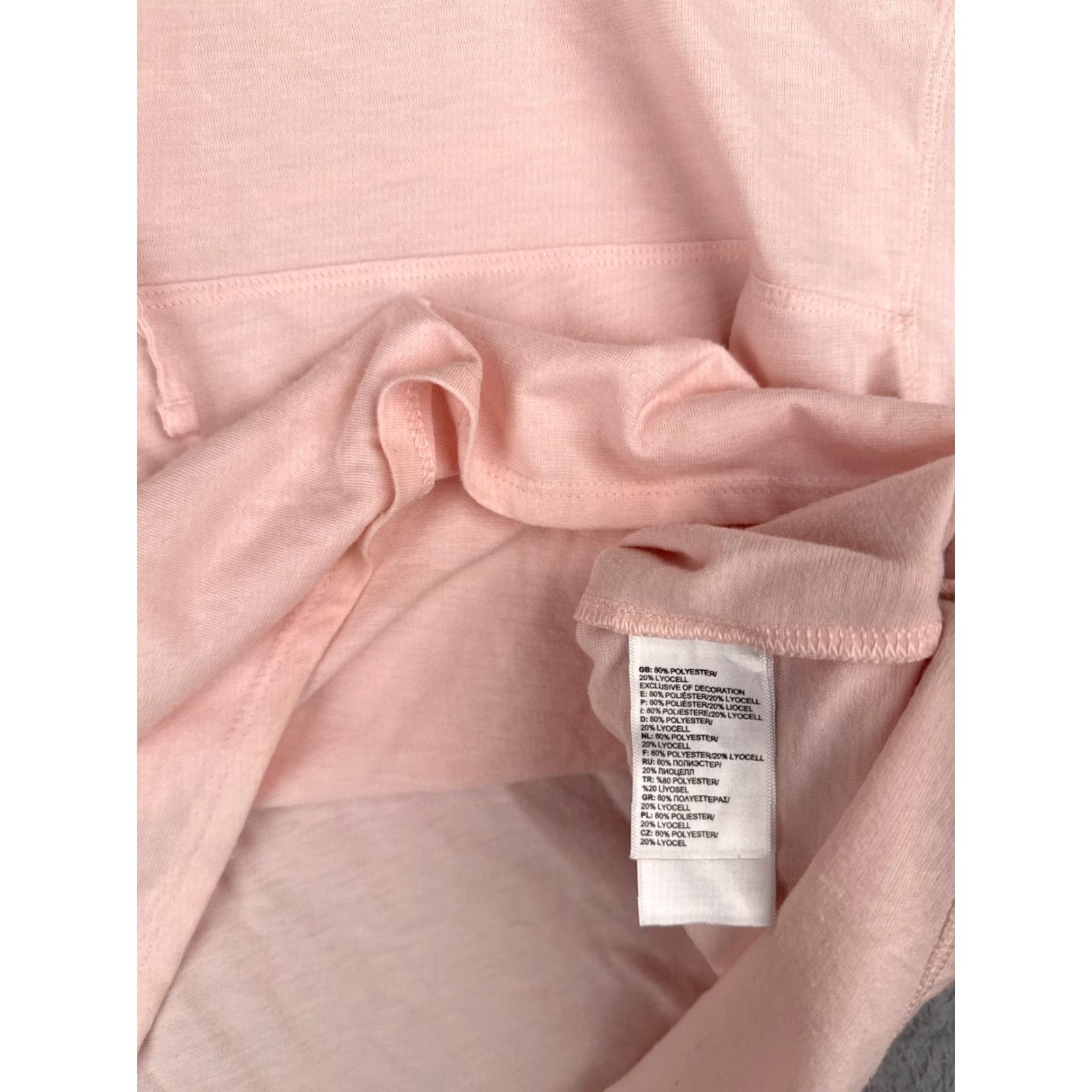 The North Face The North Face Shirt Womens L Pink Hooded V-Neck Short Sleeve Polyester Outdoor Womens Size L / US 10 / IT 46 - 7 Thumbnail