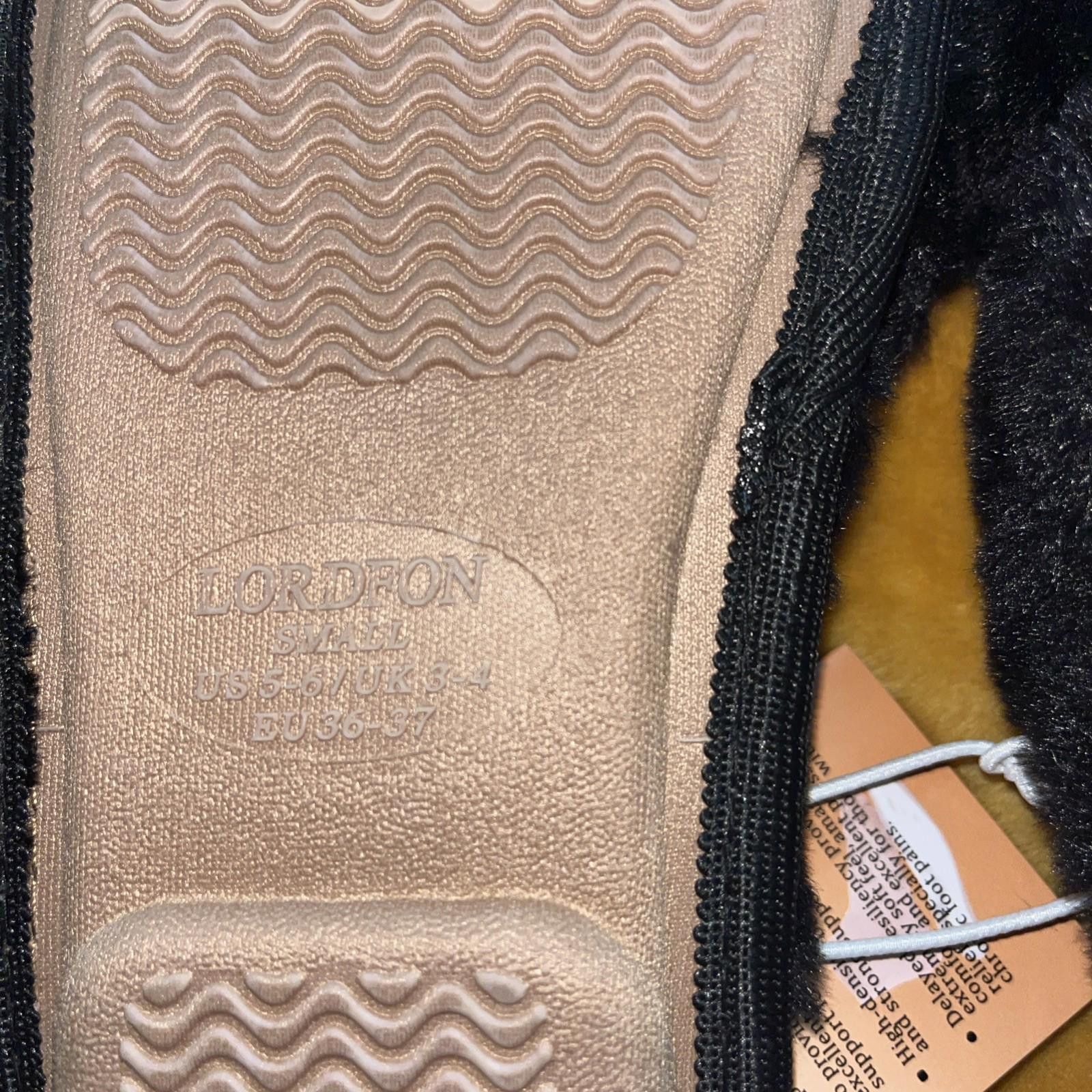 Other LORDFON Open Toe Cross Band Womens Fluffy Slip Ons Small 5/6 Size US 6 / IT 36 - 4 Thumbnail