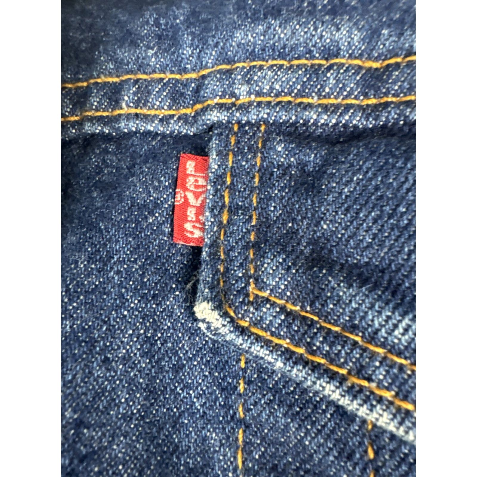 Levi's VINTAGE Levi’s Indigo Denim Sherpa Jean Jacket Men’s XL Dark Blue USA Bomber Jacket Mens Sz XL Blue Denim Size US 36 / EU 52 - 6 Thumbnail