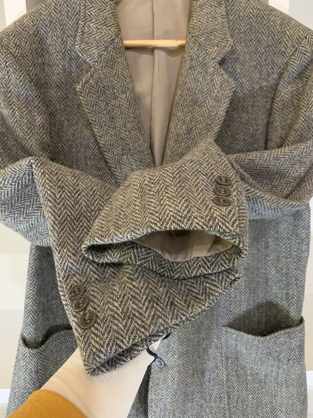 Harris Tweed Vintage Flying Cross x harris tweed wool jacket Size 42L - 7 Thumbnail