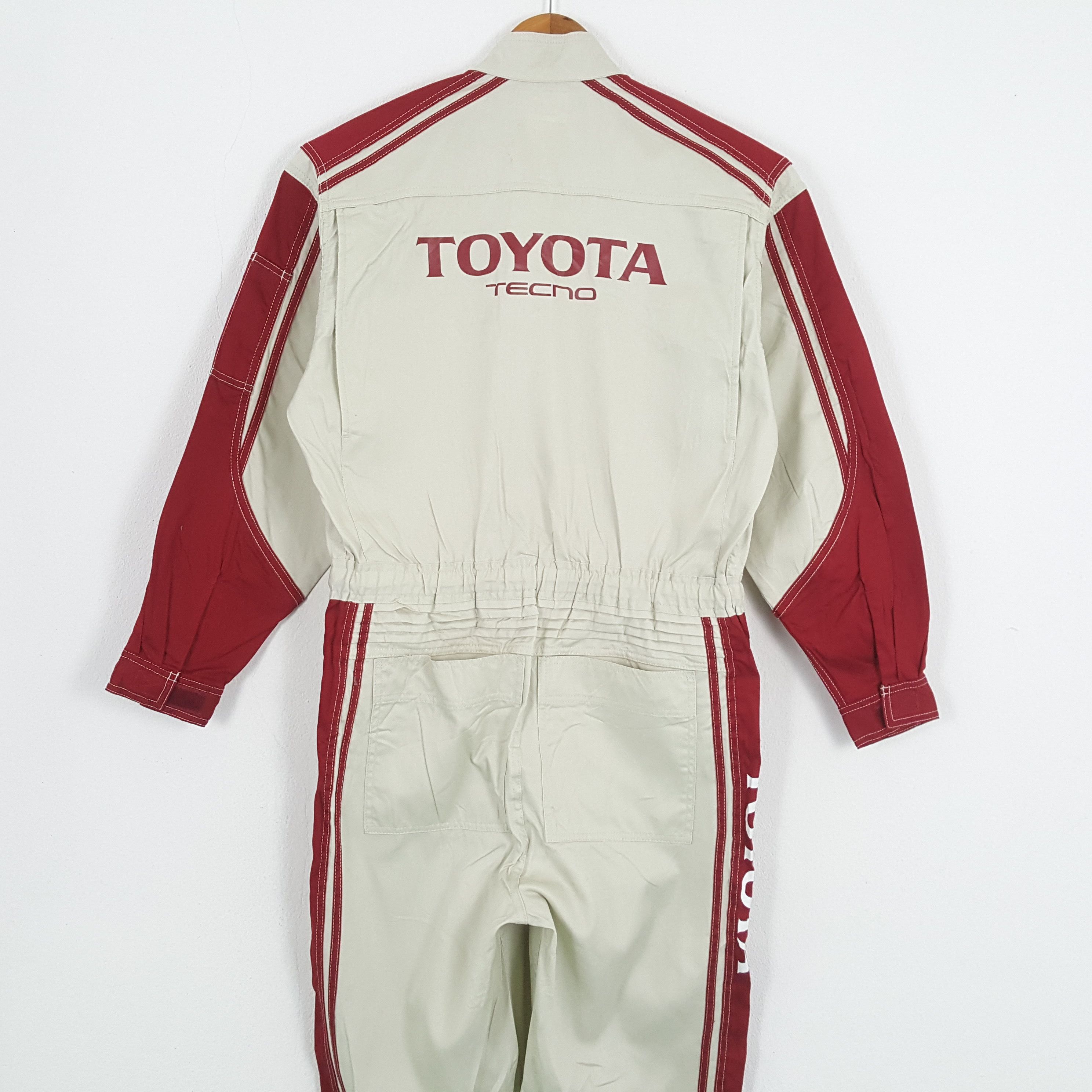 Japanese Brand × Vintage Vintage TOYOTA TECNO Japanese Racing Teams Coverall Jacket Size US M / EU 48-50 / 2 - 2 Thumbnail