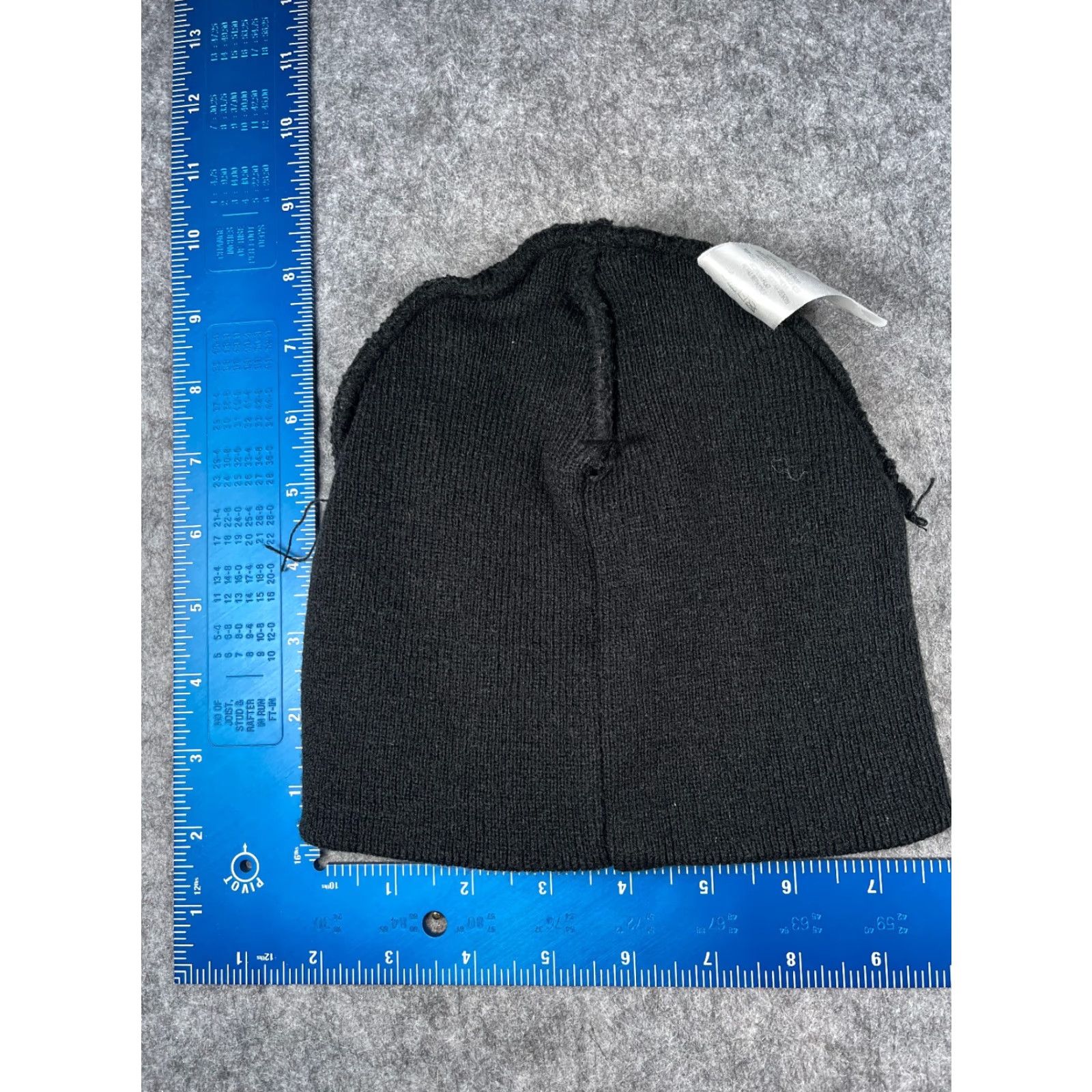Vintage Interknit Int. Beanie Toque Adult 8-18 Black Yellow Knit 100% Acrylic Ski Hat/Cap Unisex Adults Beanie Winter Outdoor Ski Mens Womens Size ONE SIZE - 5 Thumbnail