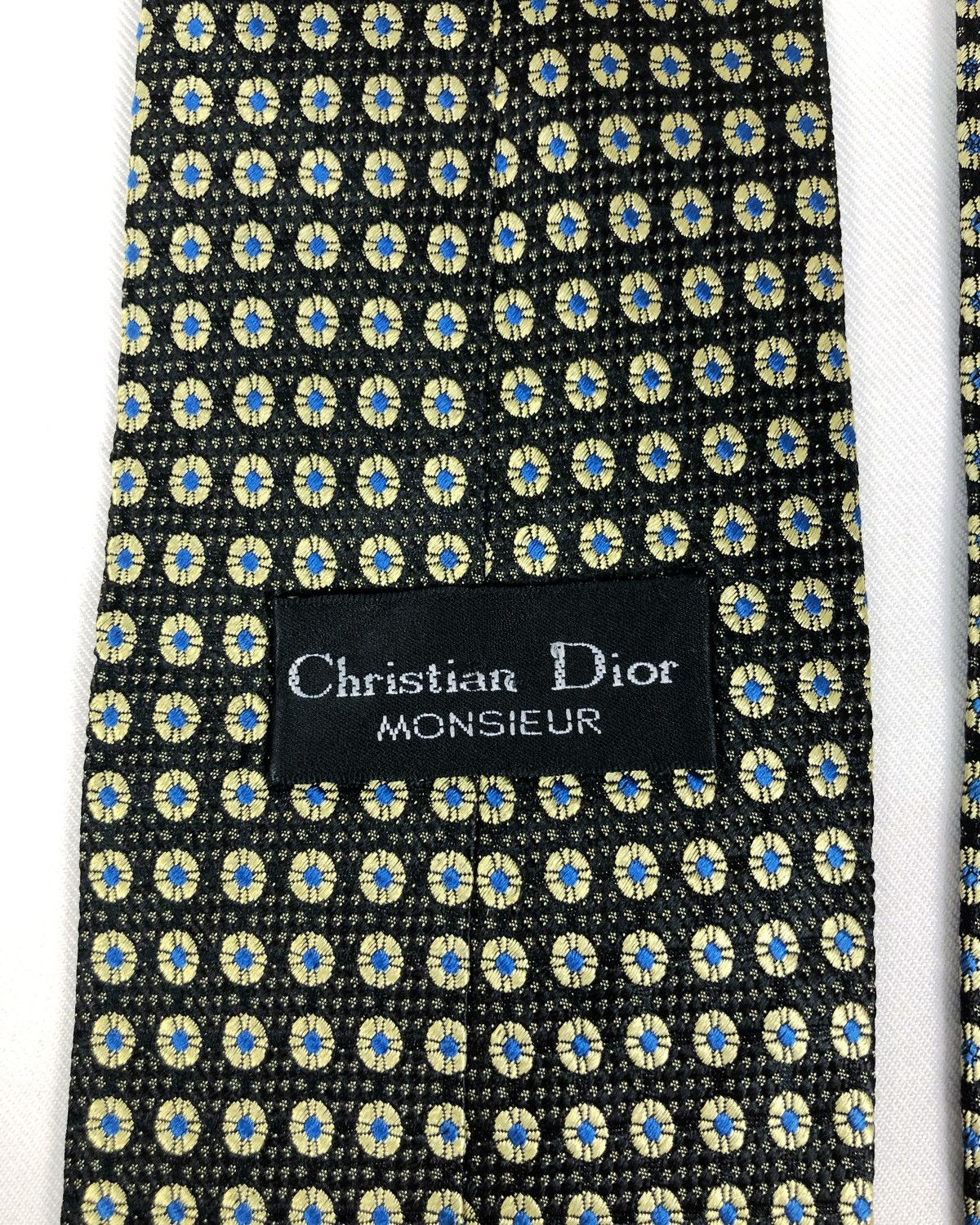Christian Dior Monsieur Rare Vintage Christian Dior Monsieur Silk Tie Size ONE SIZE - 8 Thumbnail