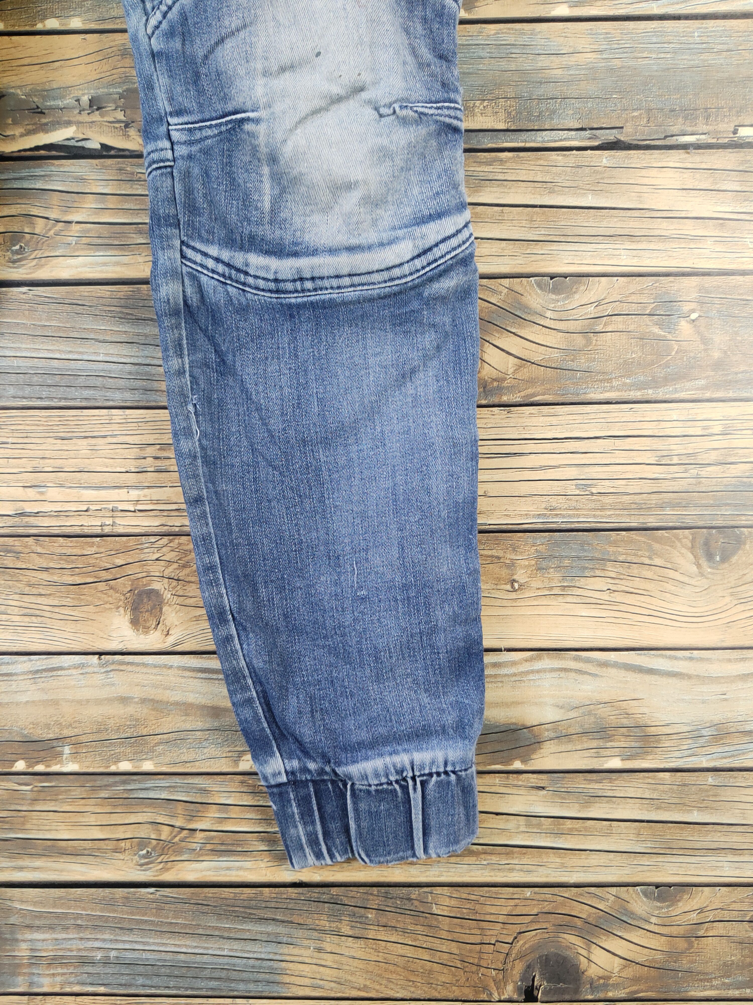 Japanese Brand FieldCore Blue Distressed Ripped Jogger Jeans #W2080 Size US 33 - 7 Thumbnail
