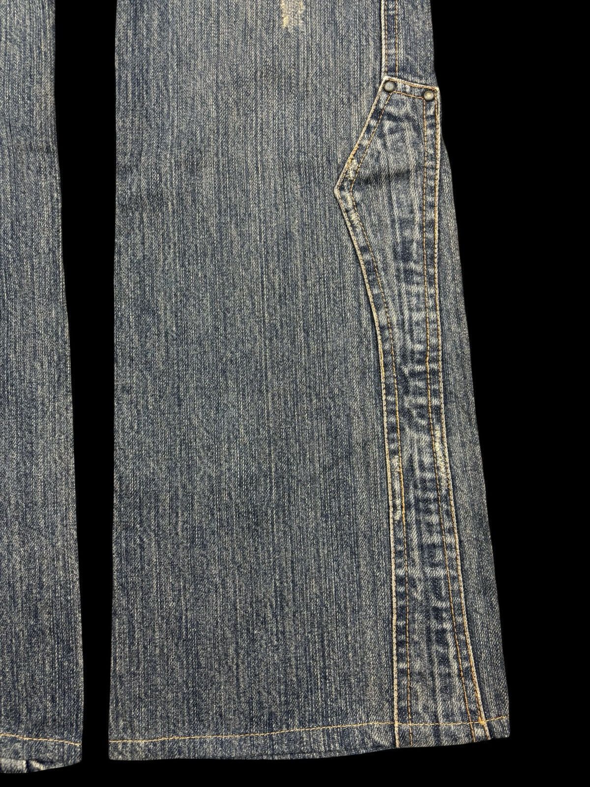 Japanese Brand 💥SUPER FLARE💥EDGE RUPERT Multipocket Flare Punk Jeans F701 Size US 29 - 8 Thumbnail