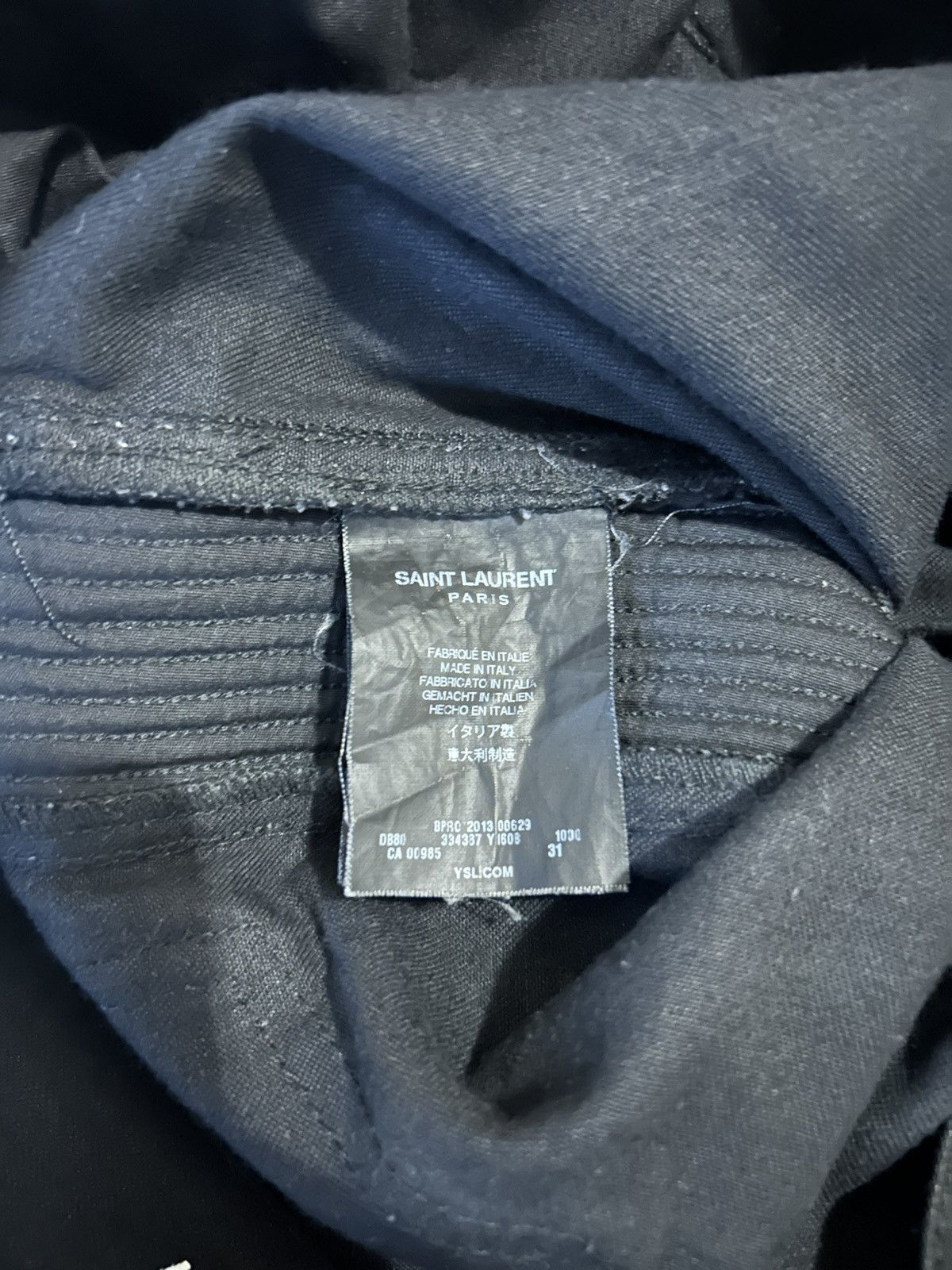 Saint Laurent Paris Saint laurent paris moto denim Size US 30 / EU 46 - 5 Thumbnail