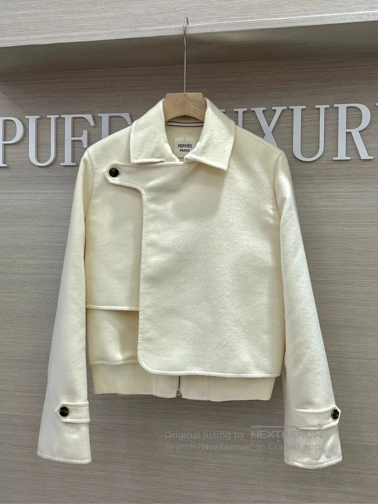Hermes Hermes Cashmere Beige Casual Short Coat. Size US S / EU 44-46 / 1 - 1 Thumbnail