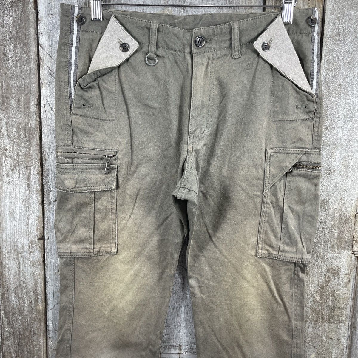 Japanese Brand × Vintage Vintage Japanese Brand Cargo Pants Size US 33 - 3 Thumbnail