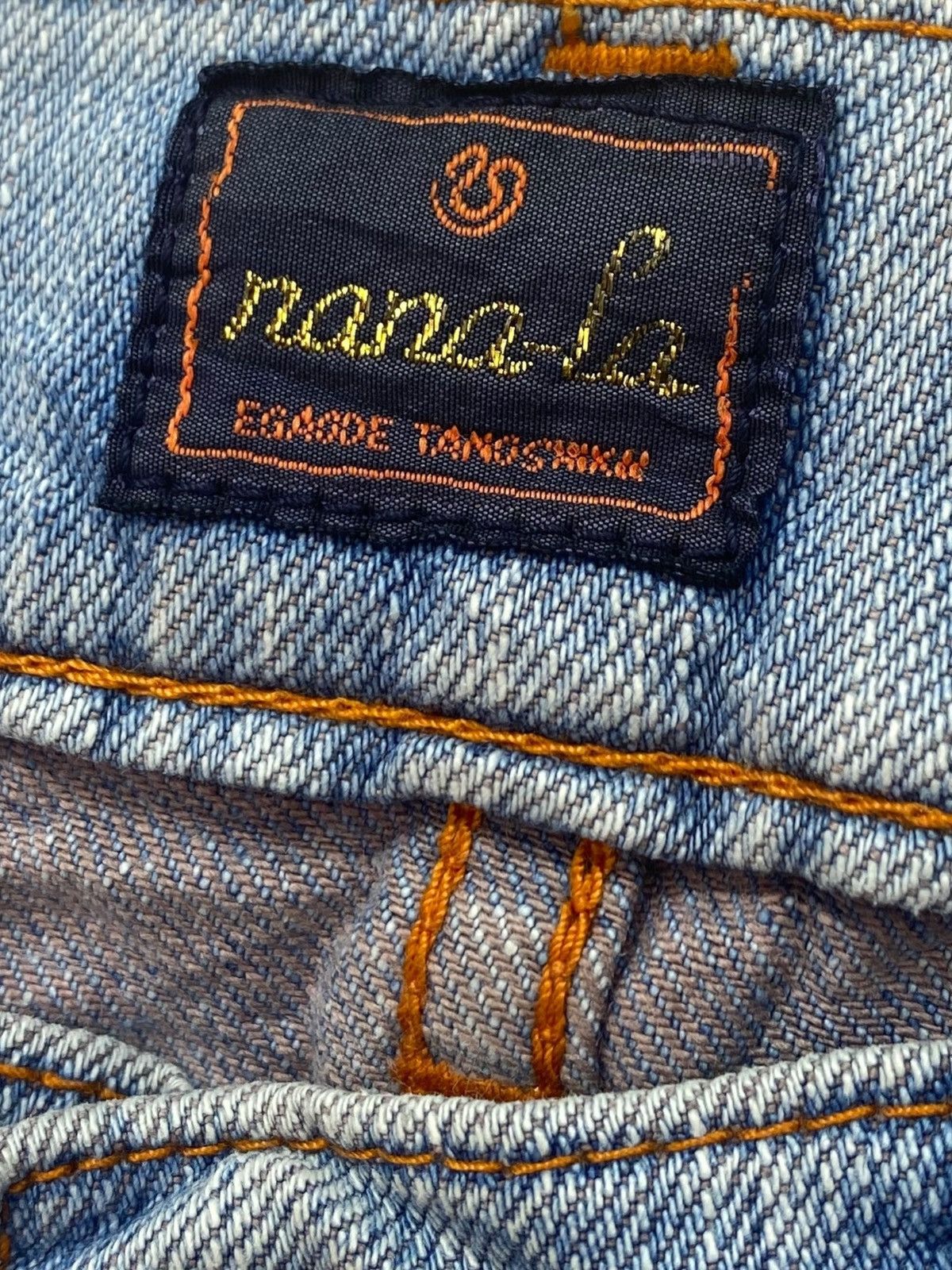 Japanese Brand Japanese Brand Faded Blue Wash Style Buckle Back Jeans Size US 32 / EU 48 - 13 Thumbnail