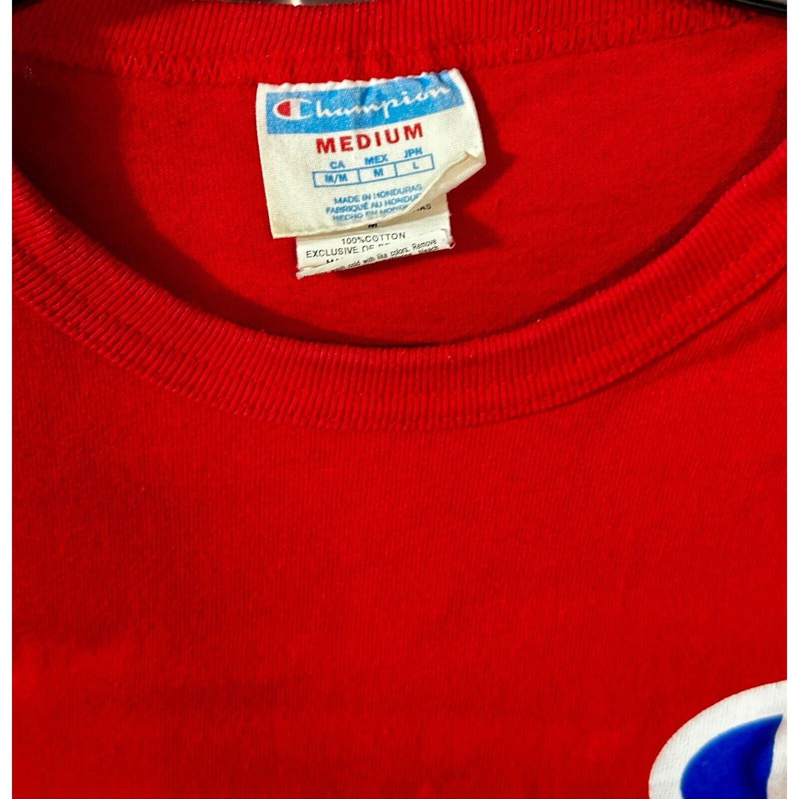 Champion Champion C Logo Red Short Sleeve T-Shirt | Size Medium Size US M / EU 48-50 / 2 - 2 Thumbnail