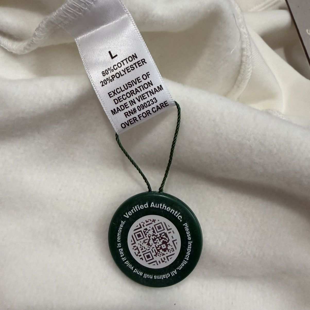 Essentials FEAR OF GOD ESSENTIAL WHITE HOODIE Size US L / EU 52-54 / 3 - 4 Thumbnail