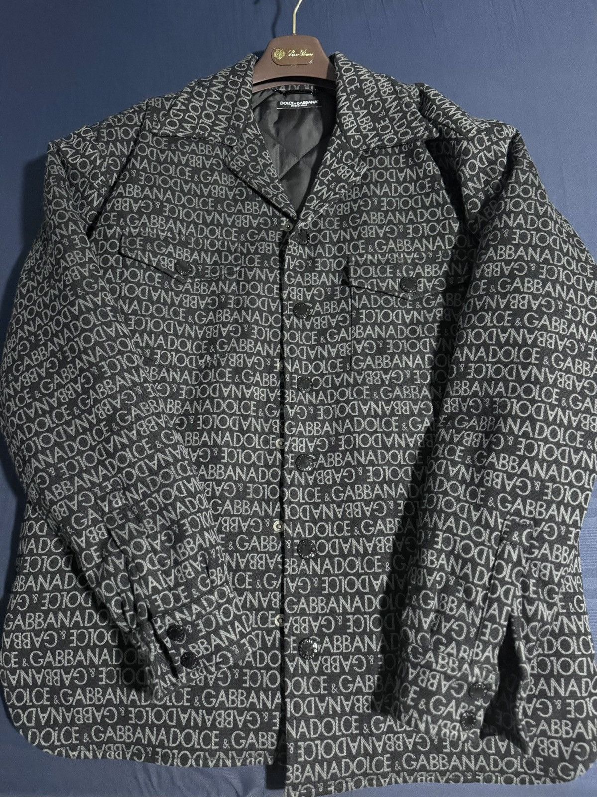 Dolce & Gabbana Dolce & Gabbana logo-printed shirt jacket Size US L / EU 52-54 / 3 - 2 Thumbnail