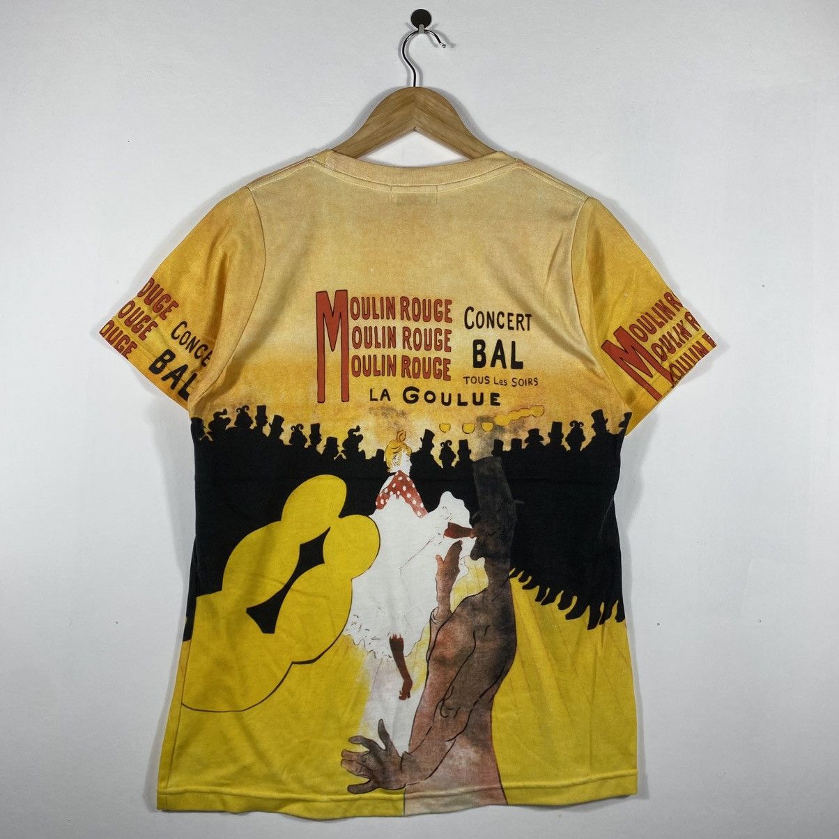 Vintage Vintage 90's MOULIN ROUGE But Life Is Beautiful Art Tee Size US L / EU 52-54 / 3 - 4 Thumbnail