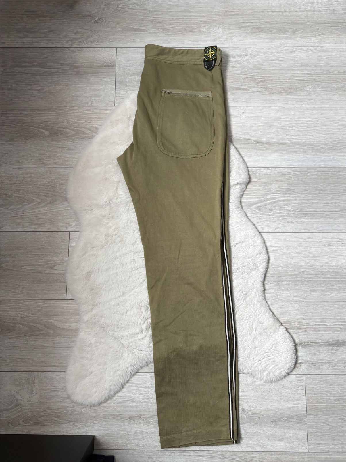 Stone Island Pants with stripes Stone Island khaki XL Size US 42 / EU 58 - 1 Thumbnail