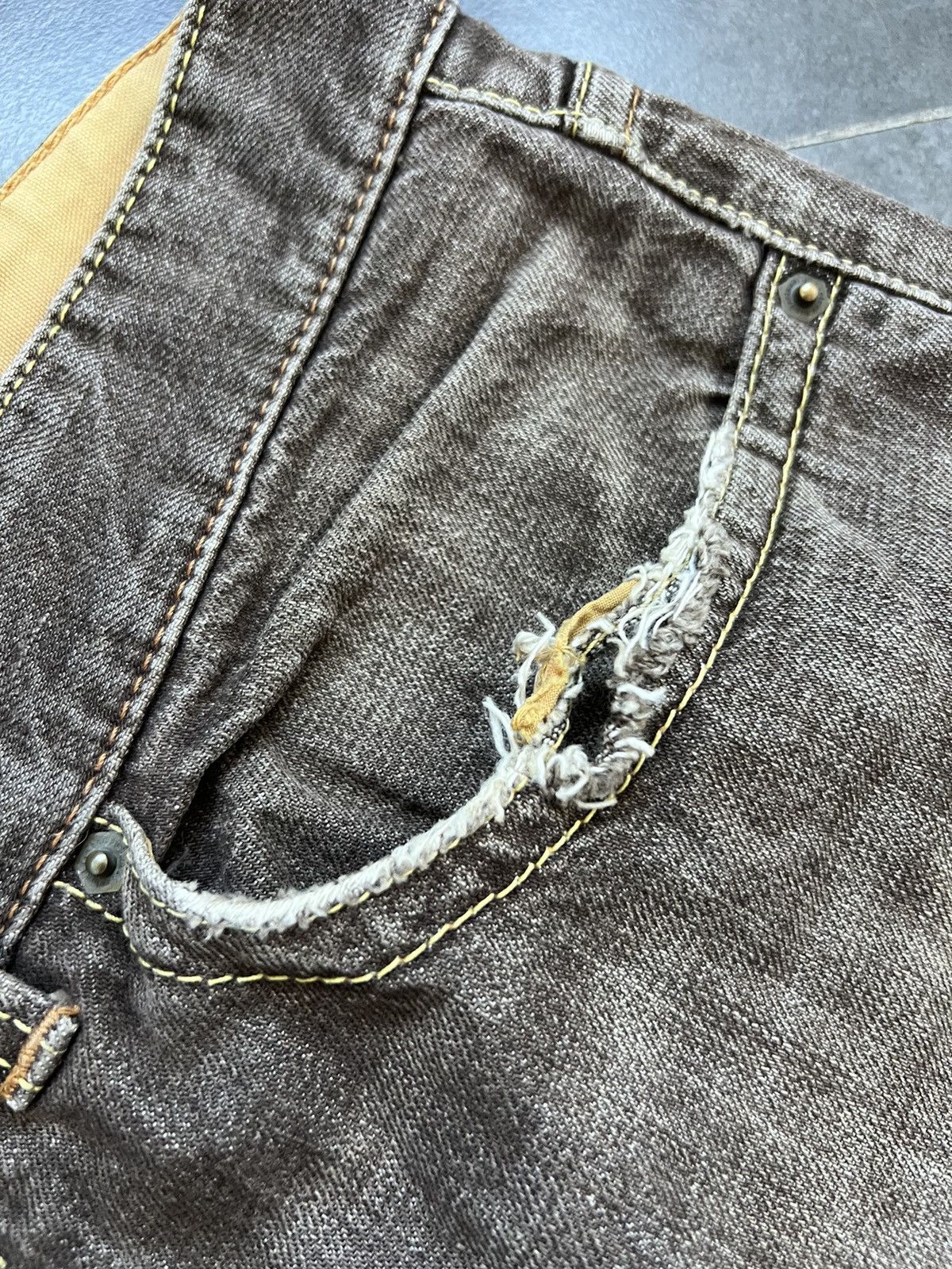 Timberland × Vintage Vintage Timberland Flared Faded Pants Travis Y2K Size US 33 - 6 Thumbnail