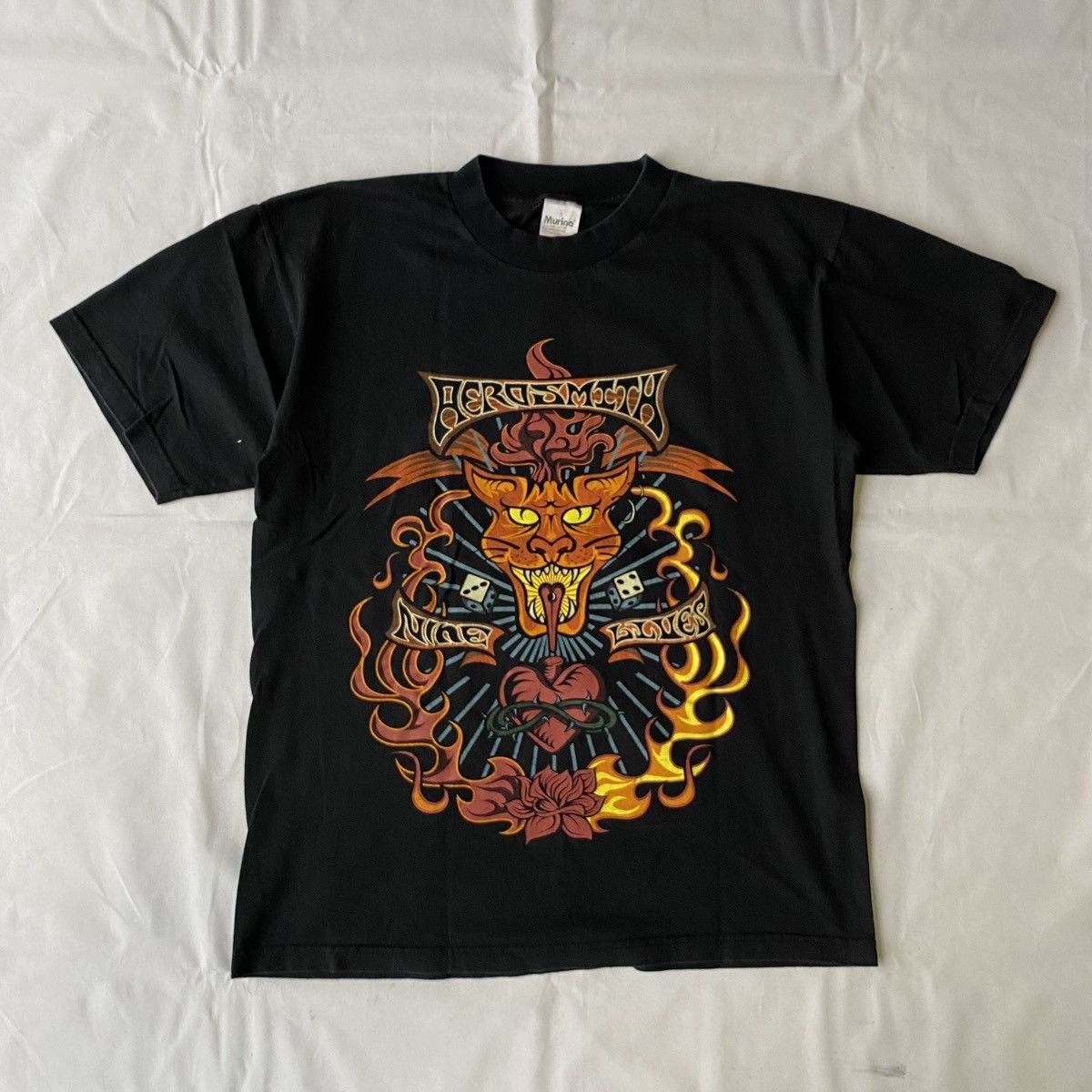 Band Tees × Vintage Vintage 1997 Aerosmith Nine Lives Tour T-Shirt Size US L / EU 52-54 / 3 - 2 Thumbnail