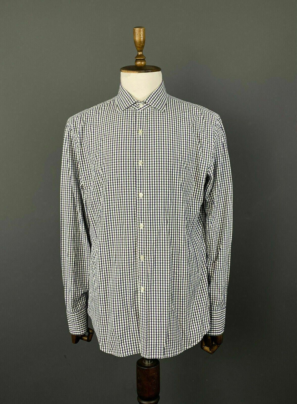 Designer Men Boggi Milano Multicolor Check Cotton Shirt Size XL Size US XL / EU 56 / 4 - 1 Thumbnail