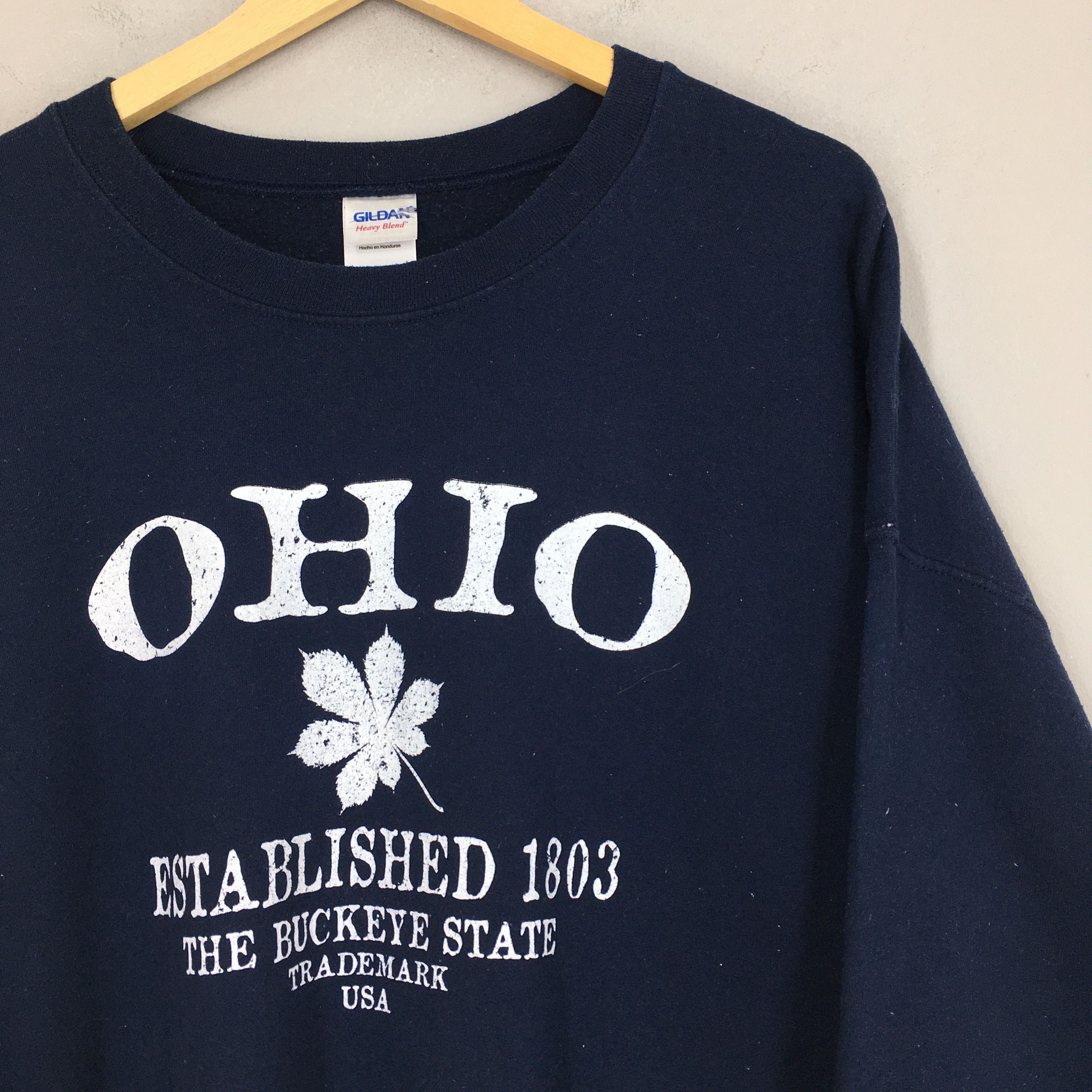 NCAA Vintage Ohio State Buckeyes Ncaa Blue Sweatshirt XXLarge Size US XXL / EU 58 / 5 - 2 Thumbnail