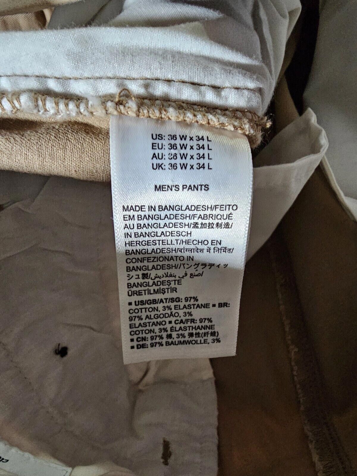 Other Amazon Essentials Mens Classic Fit Stretch Khaki Beige 36x34 Size US 36 / EU 52 - 5 Thumbnail