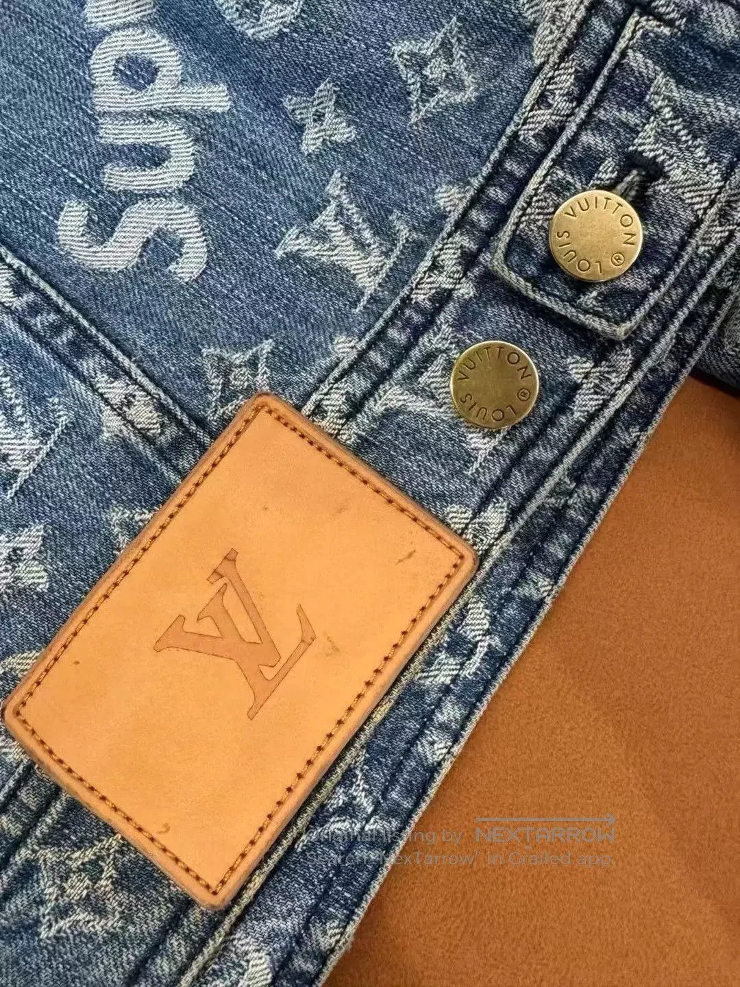 Louis Vuitton Louis Vuitton x Supreme Logo Denim Jacket. Size US S / EU 44-46 / 1 - 3 Thumbnail