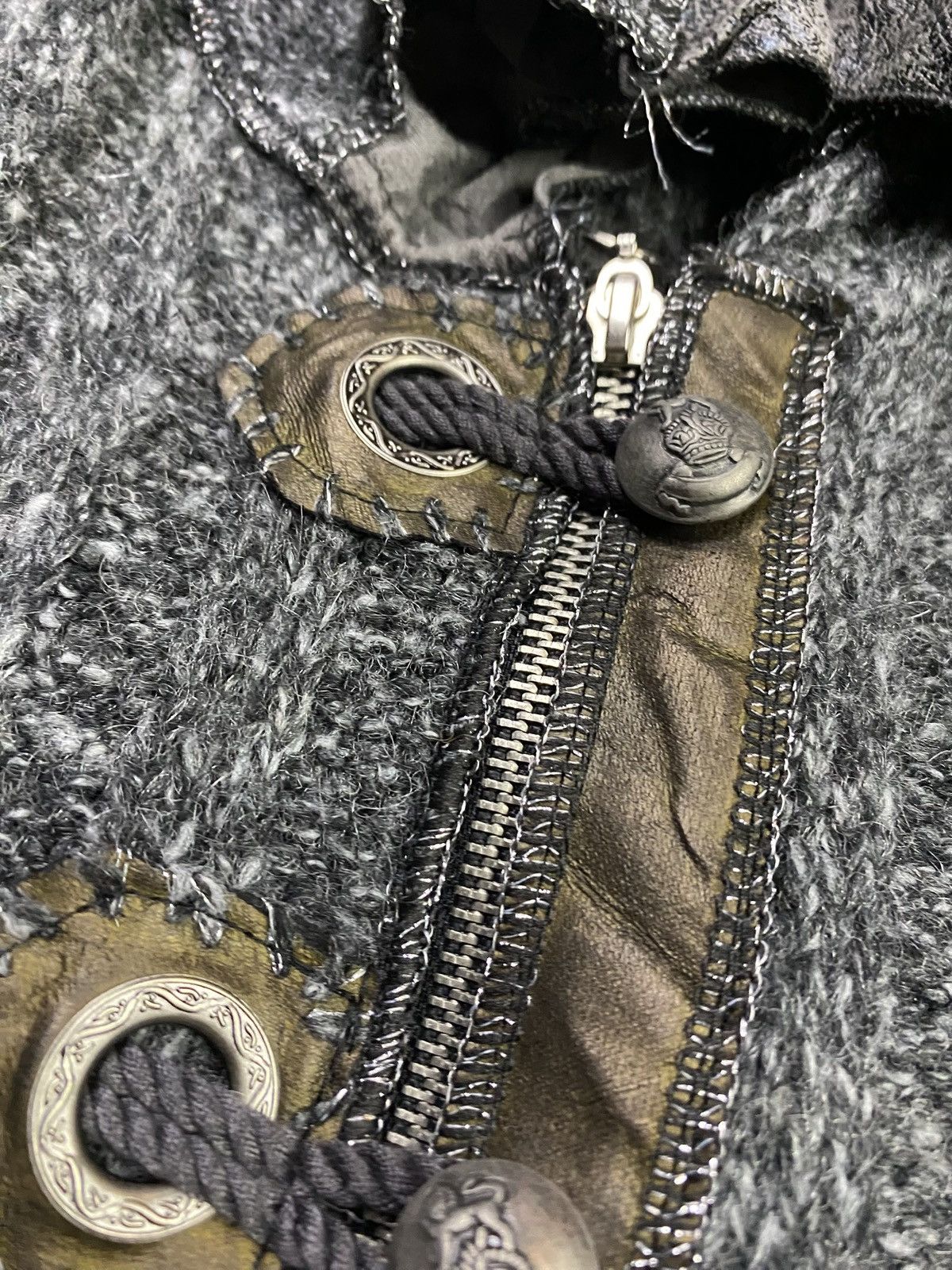 Vintage Grunge set sweater skirt Maxi Patchwork Goth Alternative Size M / US 6-8 / IT 42-44 - 6 Thumbnail