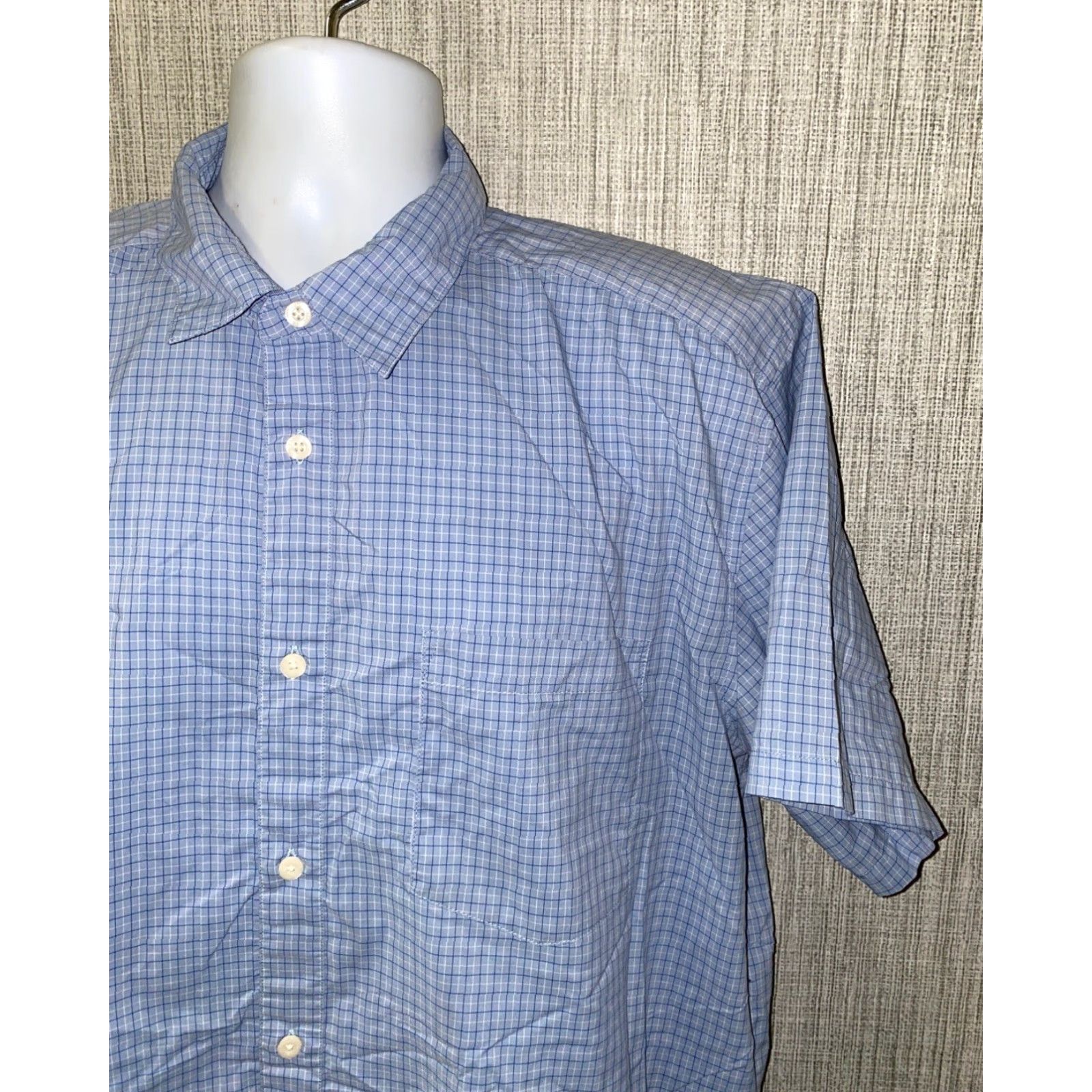 Patagonia Patagonia Shirt Mens Blue Checkered Short Sleeve Button-Up Size XL Size US XL / EU 56 / 4 - 2 Thumbnail