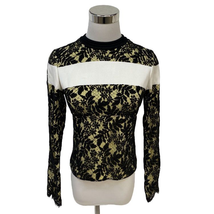 Louis Vuitton Louis Vuitton Lace Color-block Blouse Size 36 Size XS / US 0-2 / IT 36-38 - 1 Thumbnail