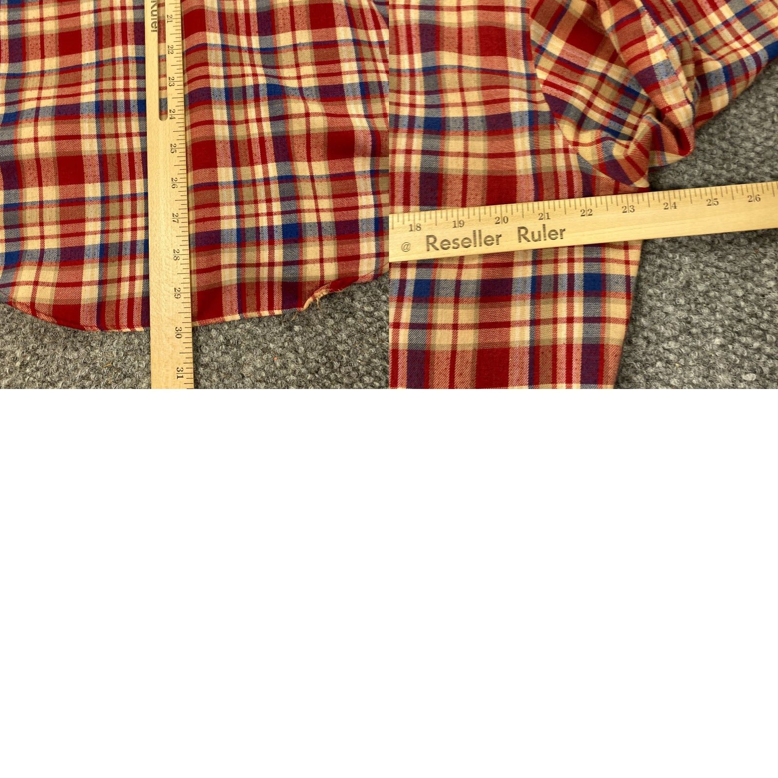 Vintage VINTAGE Campus Men's Flannel Shirt Long Sleeve Button-Up Western Plaid Pearl Snap Large Red Size US L / EU 52-54 / 3 - 8 Thumbnail