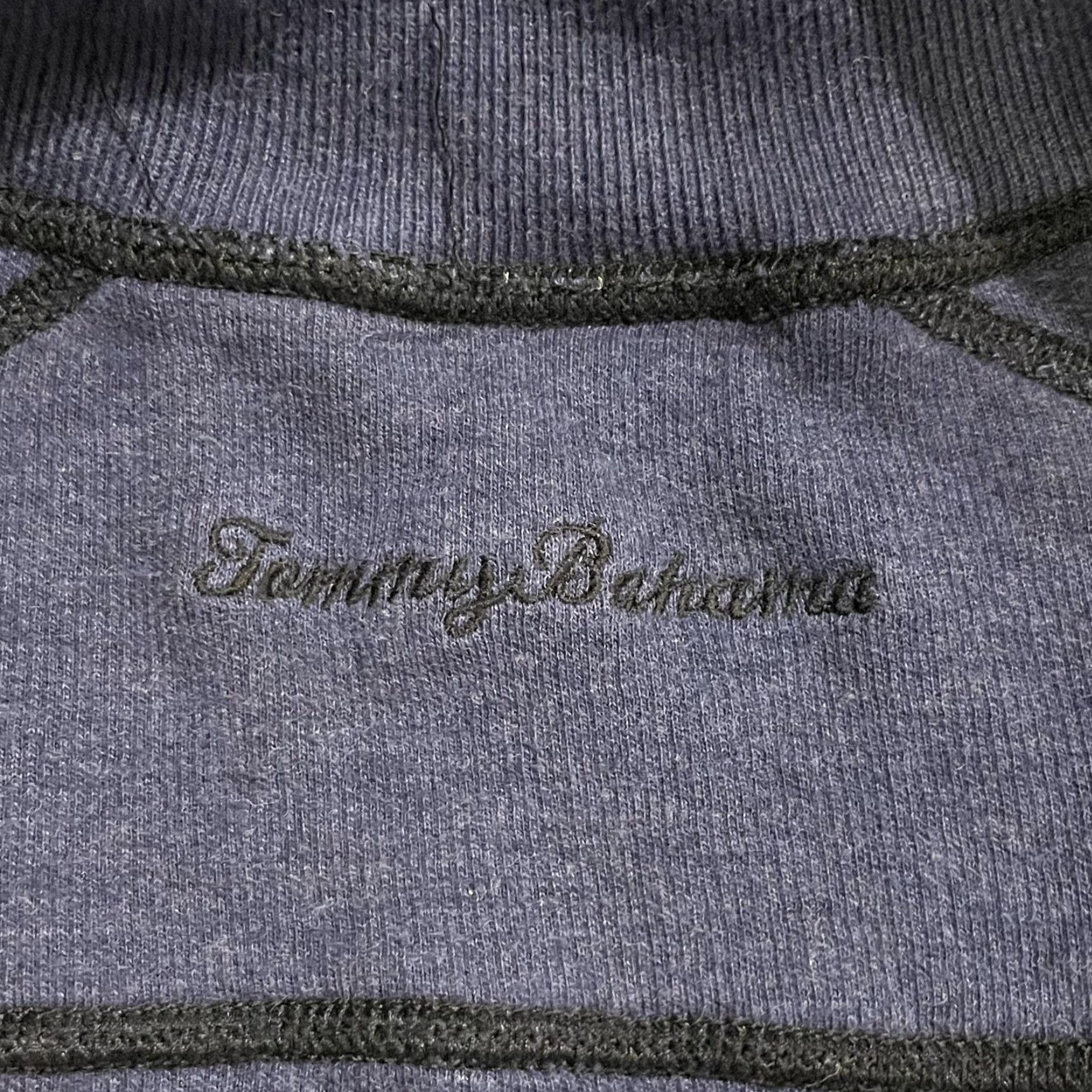 Tommy Bahama Tommy Bahama Jacket Mens Large Black Blue Reversible Knit Fullzip Size US L / EU 52-54 / 3 - 6 Thumbnail