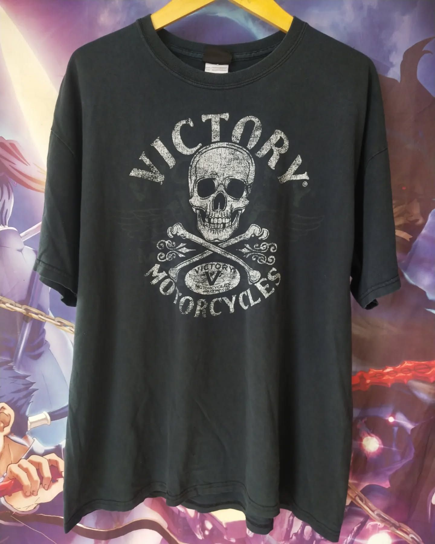 Victory Motorcycles Skull Crossbones Graphic Tees
