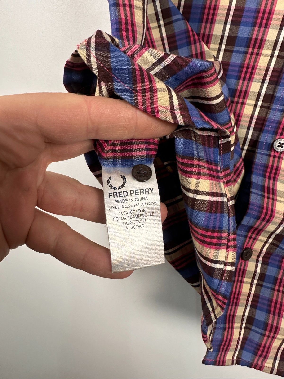 Fred Perry Fred Perry Check Shirt Button Down Short Sleeve Size S Size US S / EU 44-46 / 1 - 6 Thumbnail