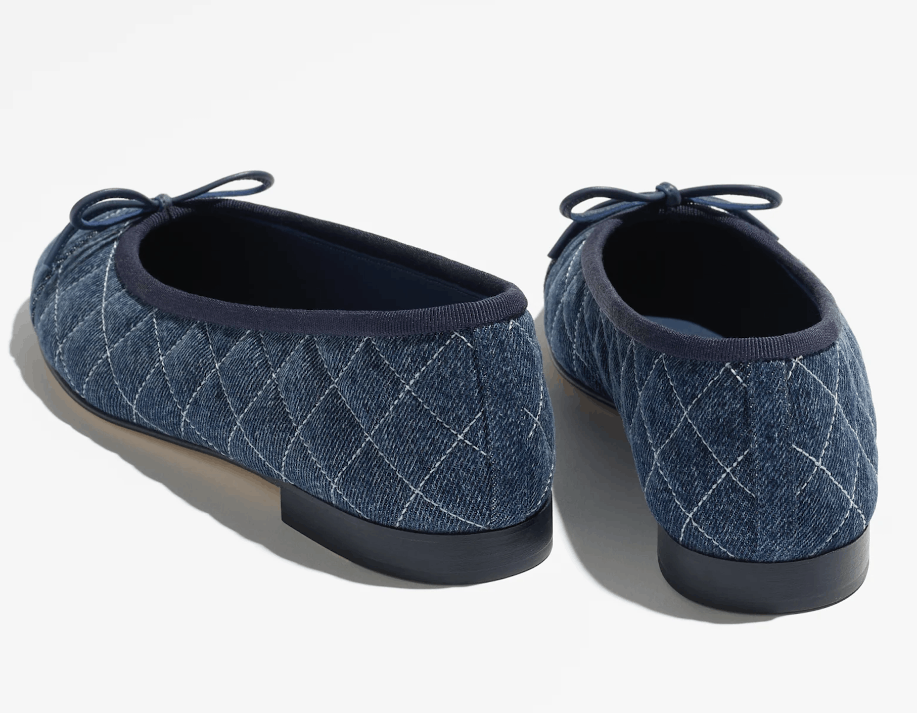 Chanel Chanel 26P Denim Quilted CC Logo Ballet Ballerina Flat 41.5 Size US 11.5 / IT 41.5 - 17 Thumbnail