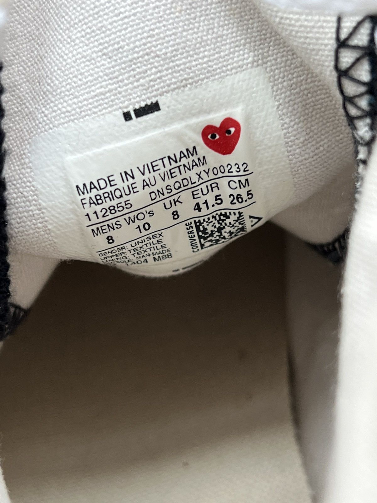 Comme des Garcons PLAY RARE 2012 Small Heart CDG Comme des Garcons PLAY x Converse Size US 9 / EU 42 - 6 Thumbnail