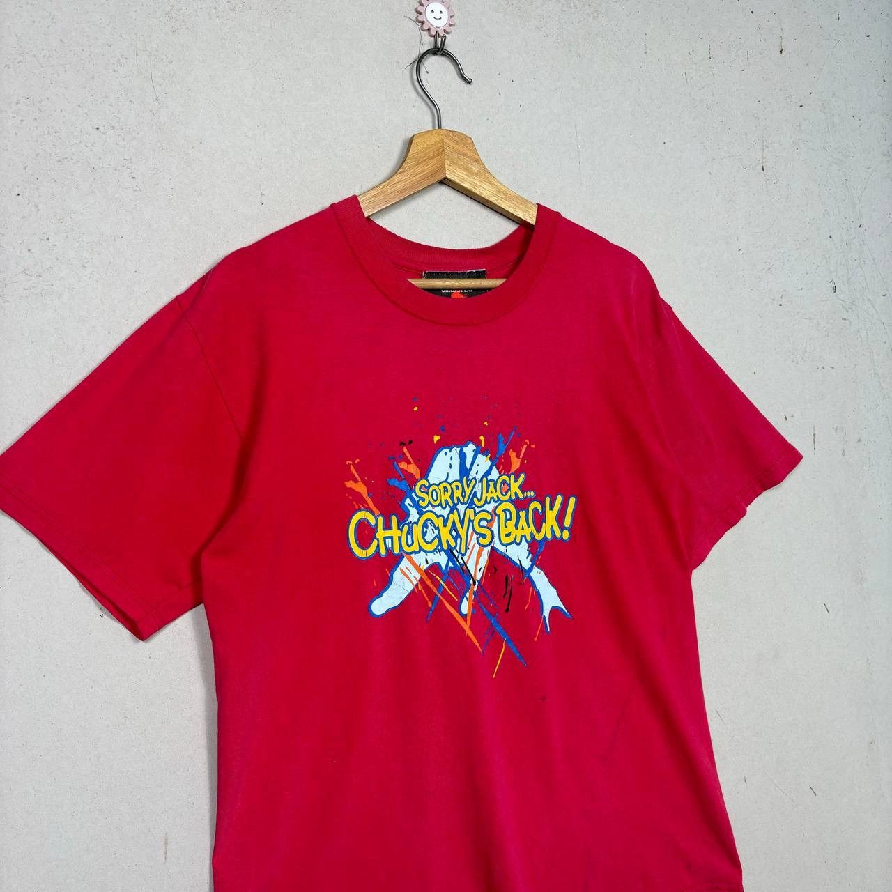 Vintage Vintage 90s Child’s Play 2 Chucky Movie Promo Shirt Size US M / EU 48-50 / 2 - 3 Thumbnail