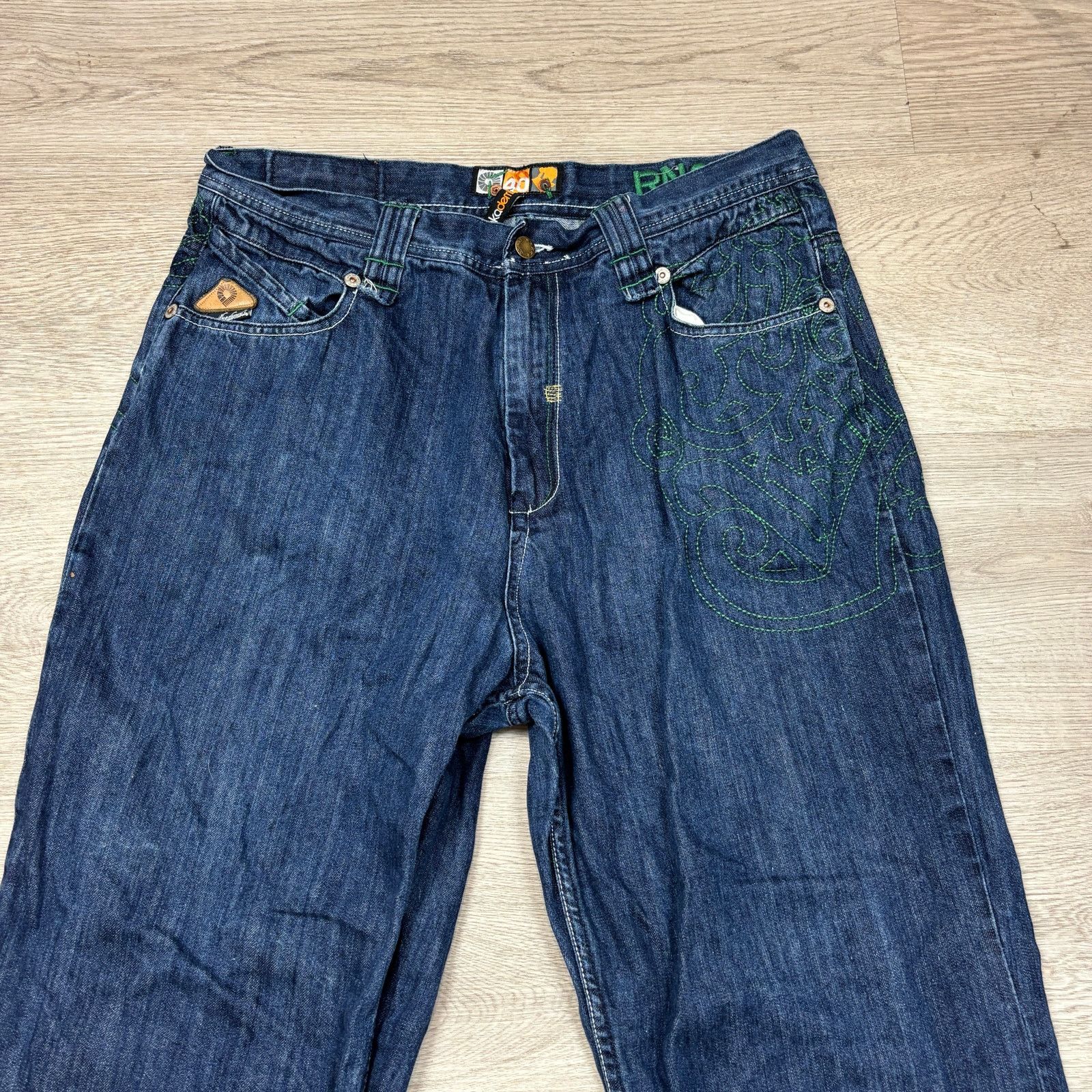 Akademiks Akademiks Baggy Embroidered Jeans Men's 38x31 Skate Y2k Size US 38 / EU 54 - 2 Thumbnail