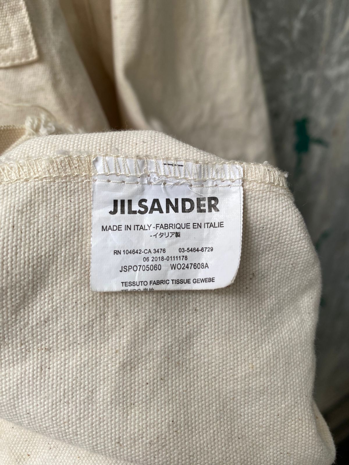 Jil Sander Jill Sander Campaign Back Logo Canvas Button Down Shirt Size US L / EU 52-54 / 3 - 7 Thumbnail