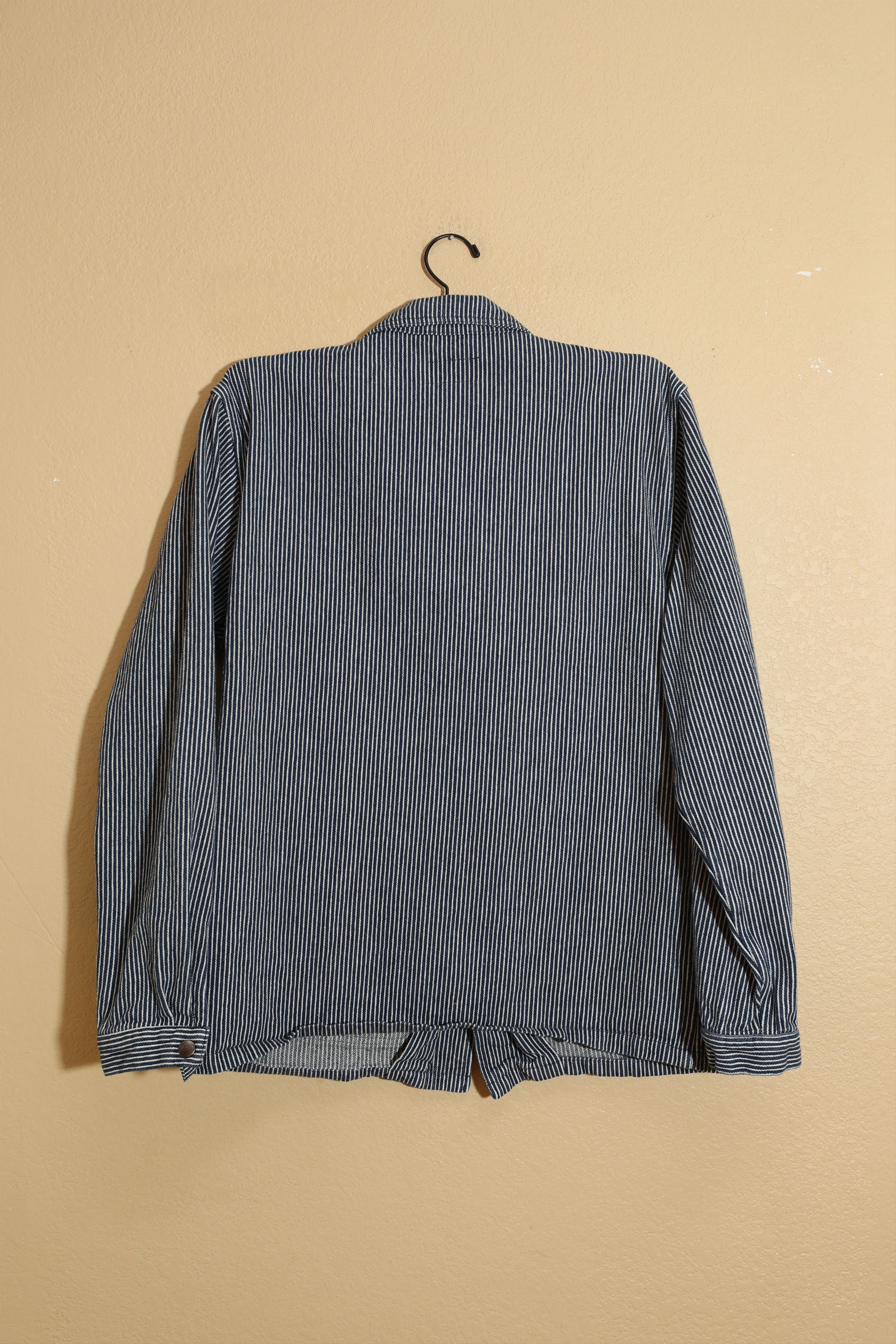 Brixton Brixton Striped Long Sleeve Overshirt (L) Size US L / EU 52-54 / 3 - 2 Thumbnail