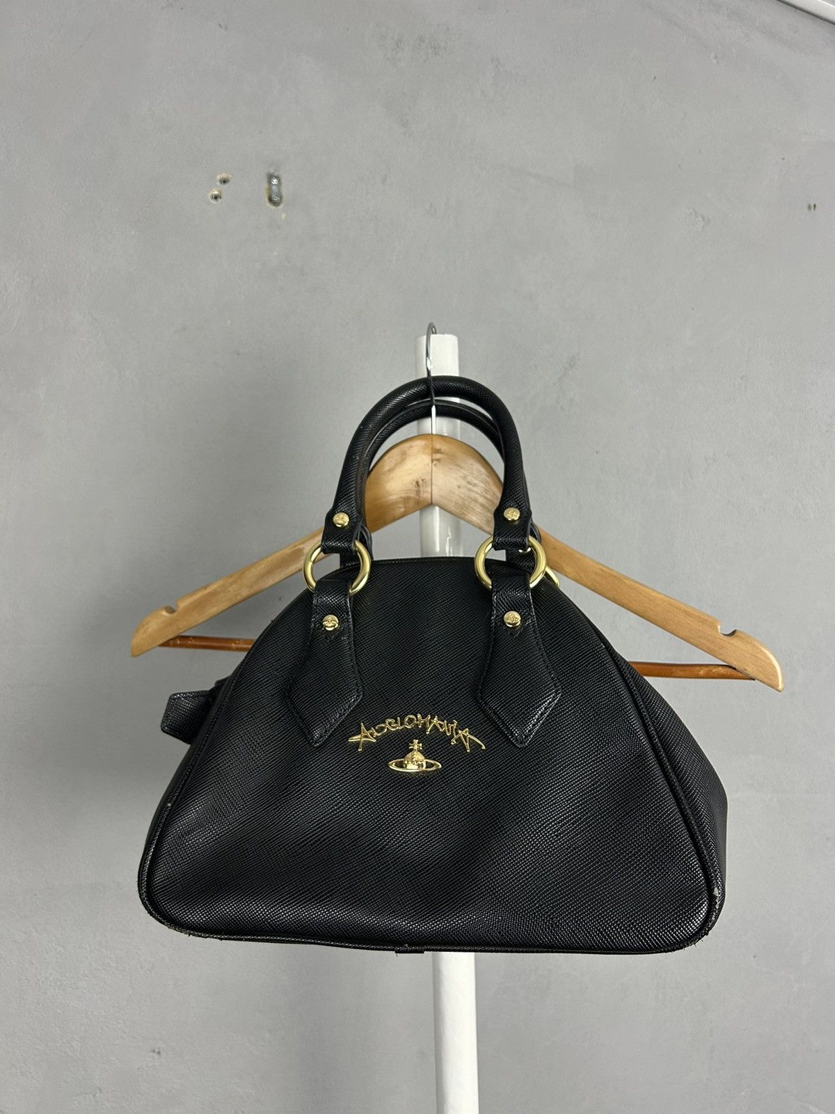 Vivienne Westwood Vivienne Westwood Anglomania Black Handbag Orb Logo Size ONE SIZE - 2 Thumbnail