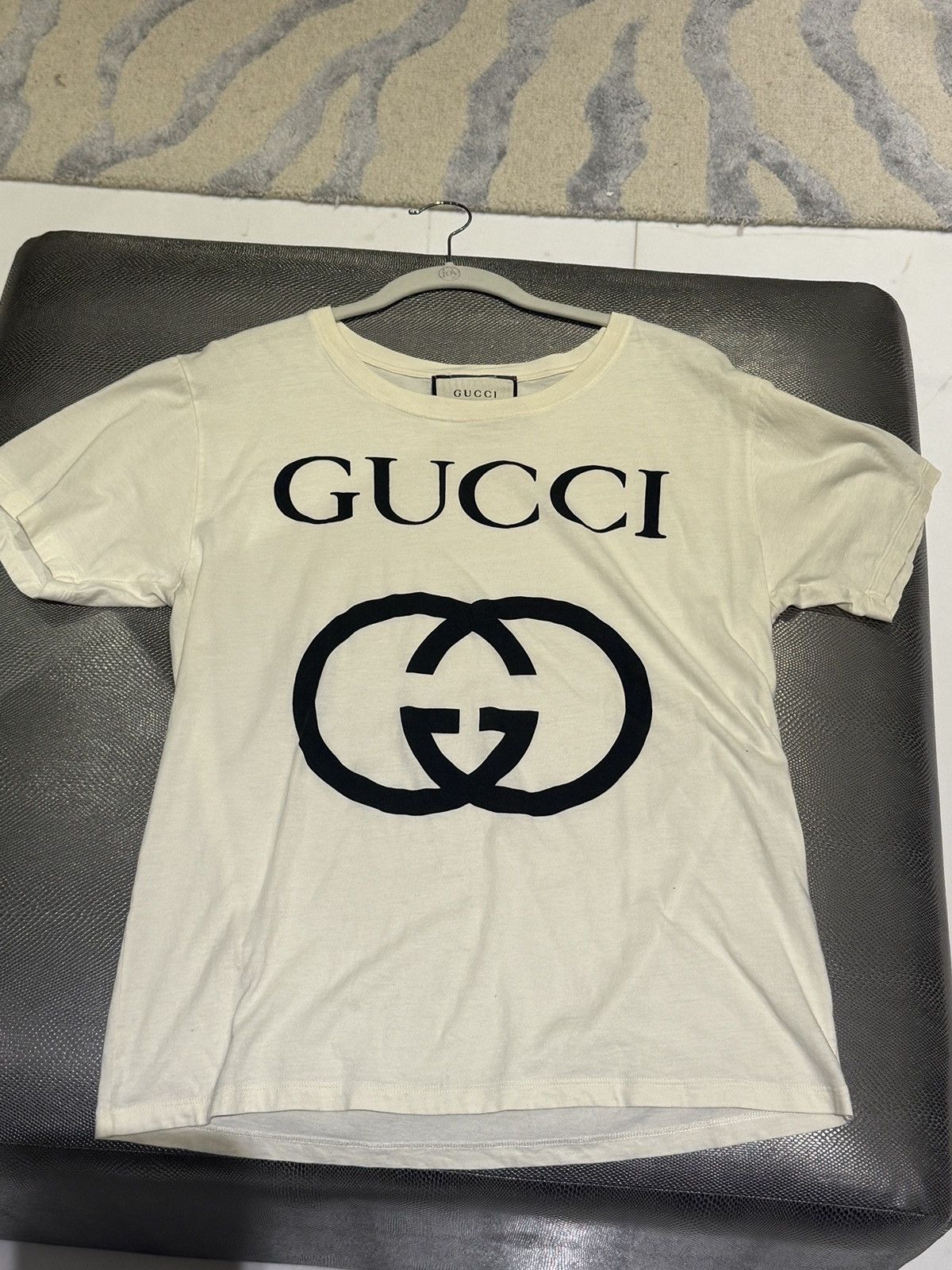 Gucci GUCCI GG LOGO T-SHIRT CREAM Size US M / EU 48-50 / 2 - 1 Thumbnail
