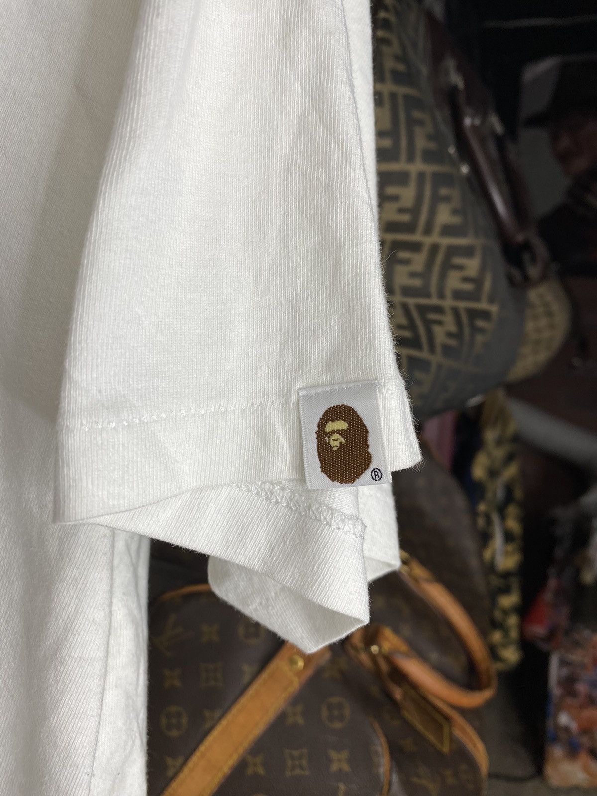 Bape A Bathing Ape Multi Camo Bape College Tee Fits Large Size US L / EU 52-54 / 3 - 5 Thumbnail