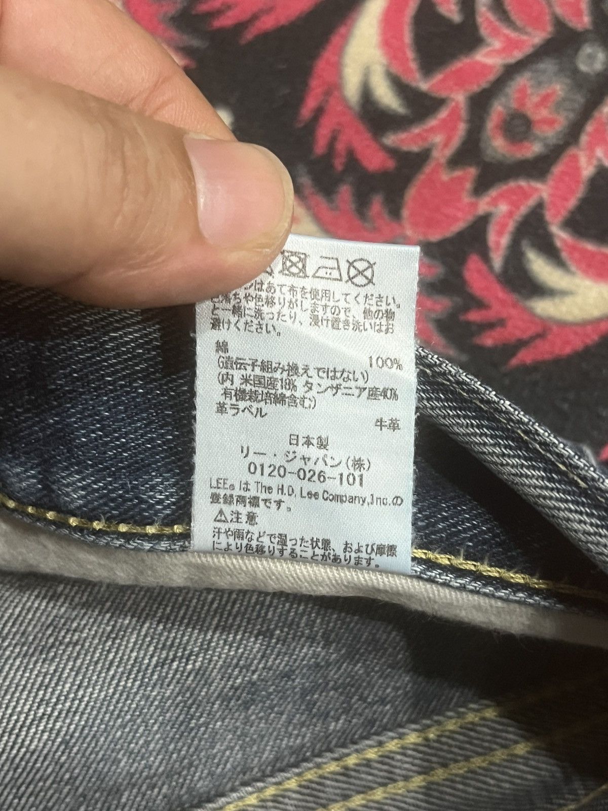 Vintage Vintage Lee Rider Japan Blue Faded Washed Distressed Jeans Size US 30 / EU 46 - 20 Thumbnail