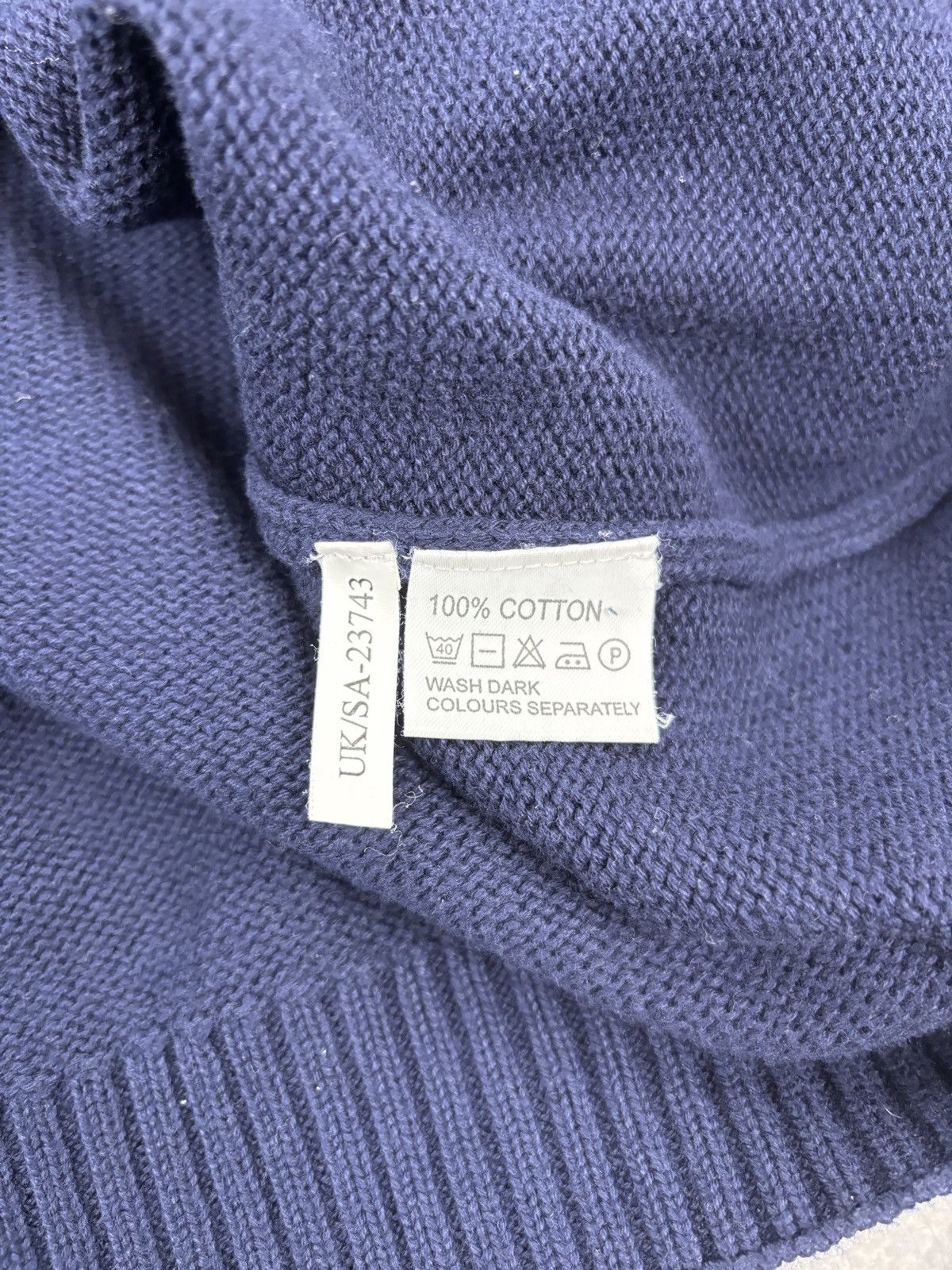 Yves Saint Laurent Yves Saint Laurent Knit sweater mens blue rare vintage Size US M / EU 48-50 / 2 - 7 Thumbnail