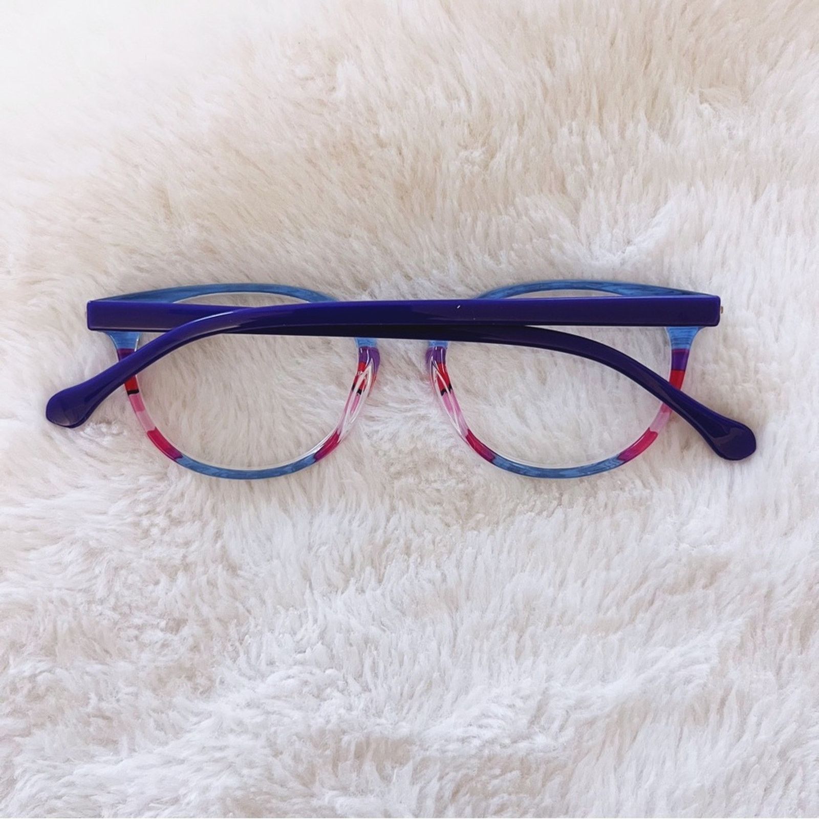 Other Zoe Blue Multi-Color Round Reader Glasses Size ONE SIZE - 11 Thumbnail