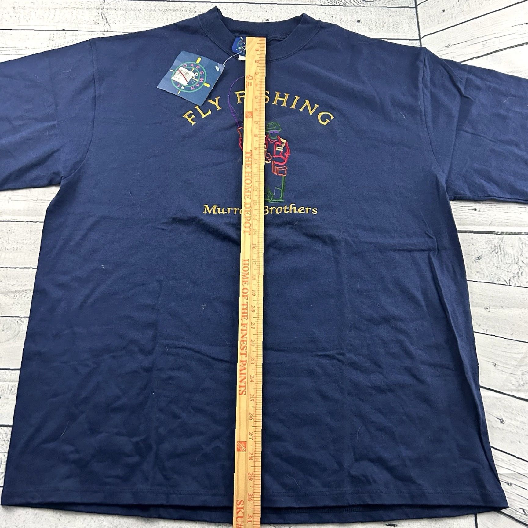 Vintage VINTAGE Murray Bros. Fly Fishing T Shirt Mens XL Blue Oarsmen Short Sleeve Fish Shirt Size US XL / EU 56 / 4 - 3 Thumbnail