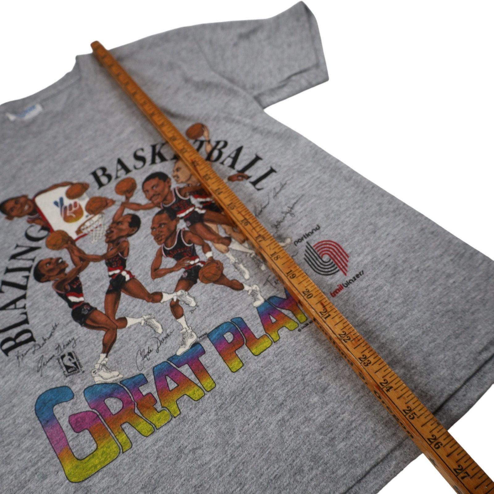 NBA × Vintage Vintage Salem Sportswear Portland Blazers Graphic T Shirt Size US M / EU 48-50 / 2 - 8 Thumbnail