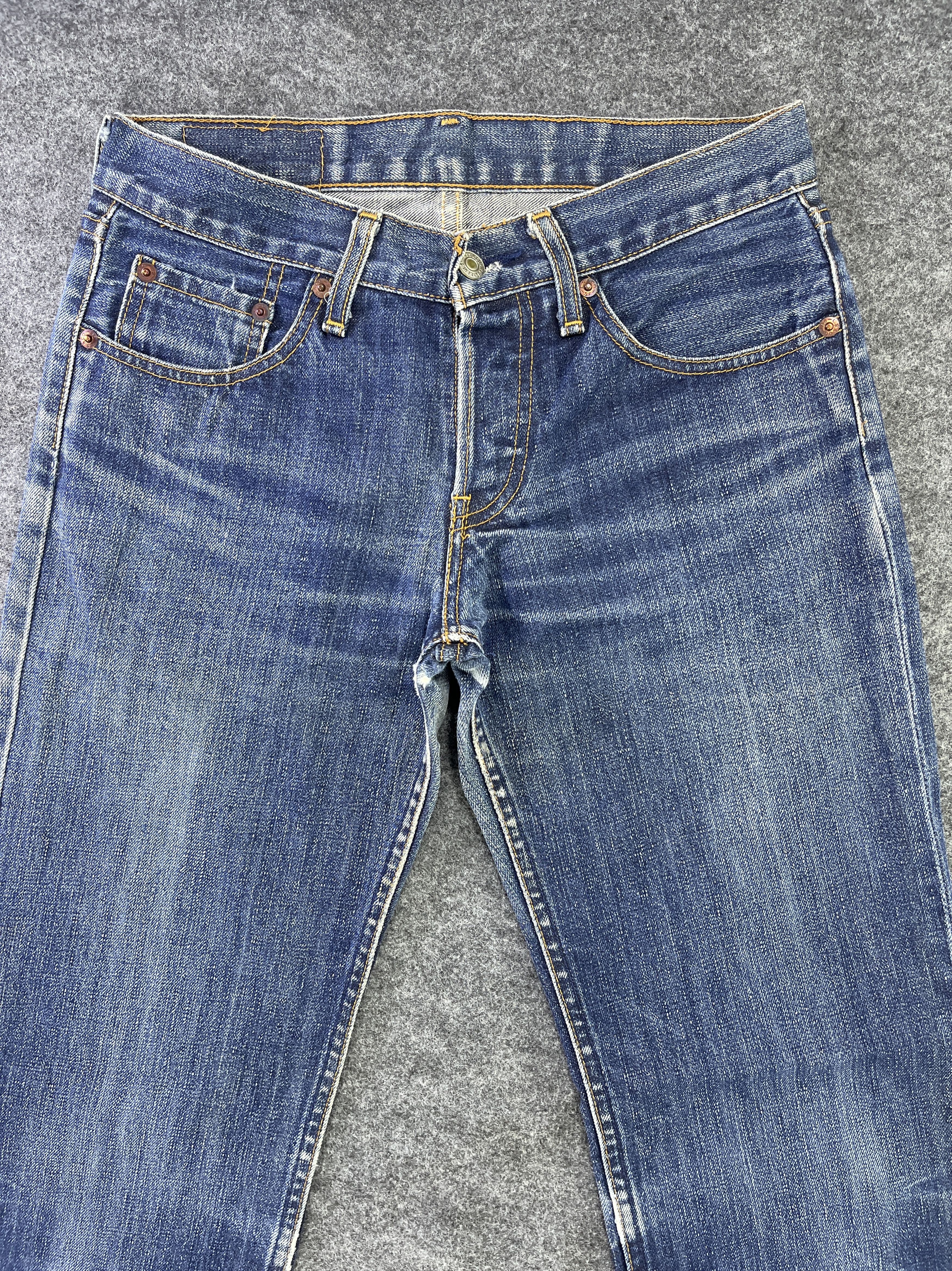 Levi's Vintage Levis 522 Blue Wash Jeans - J931 Size 29" - 3 Thumbnail