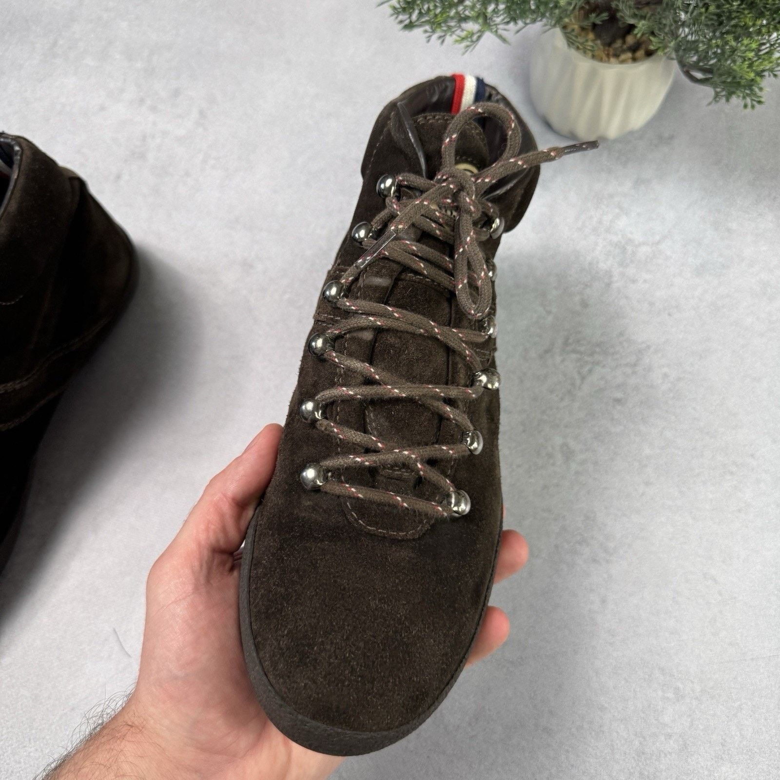 Moncler Moncler Men Brown Hi Top Suede Boot Size 42 US 9 Size US 9 / EU 42 - 14 Thumbnail