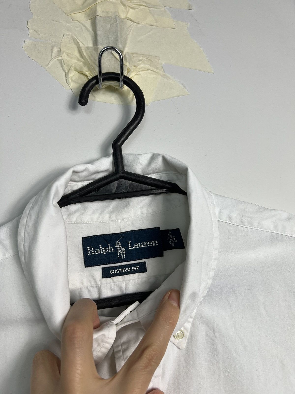 Polo Ralph Lauren × Ralph Lauren Shirt Polo Ralph Lauren white custom fit Size US L / EU 52-54 / 3 - 3 Thumbnail