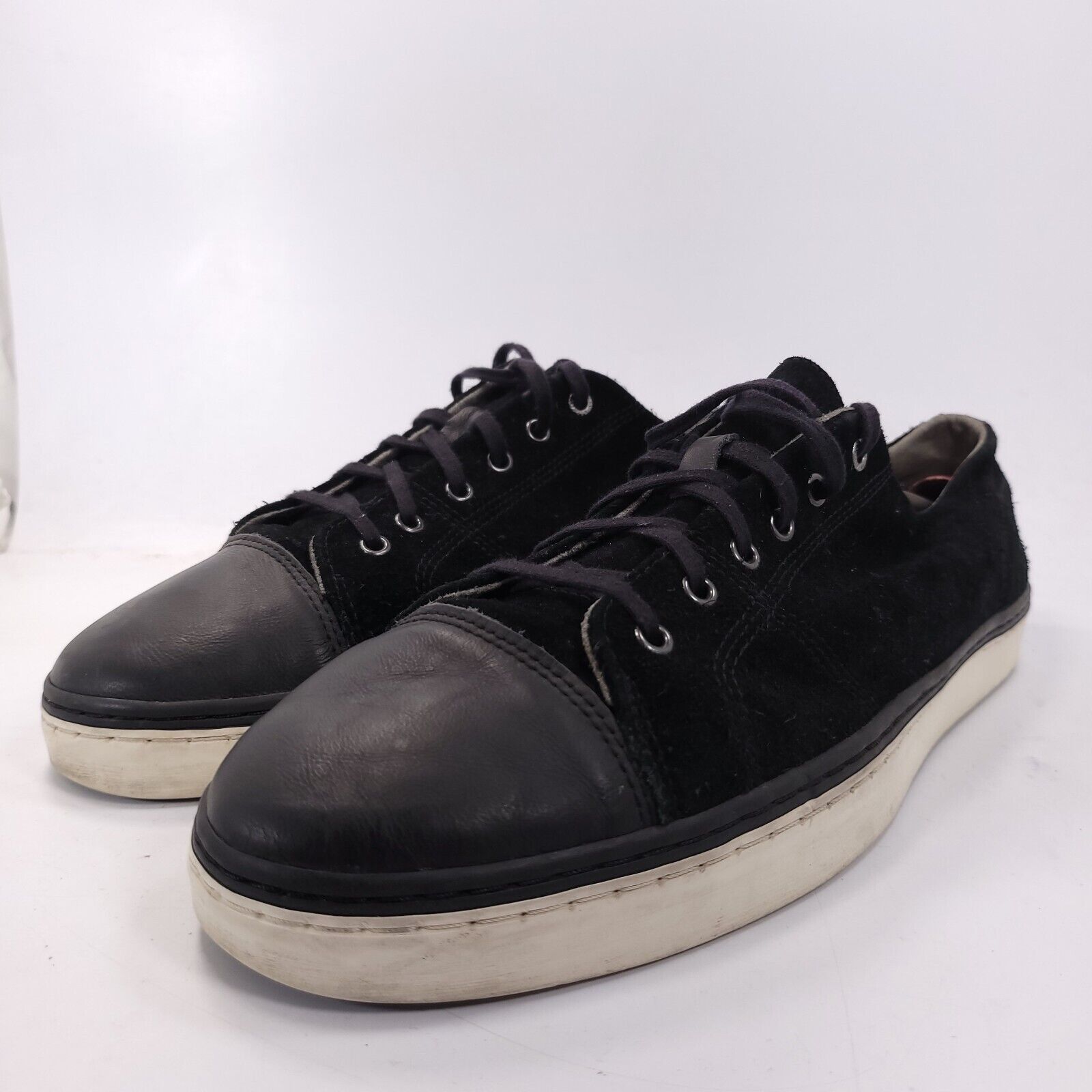 Cole Haan Cole Haan Grand OS Suede Shoe Mens Size 12 Black White Size US 12 / EU 45 - 1 Thumbnail
